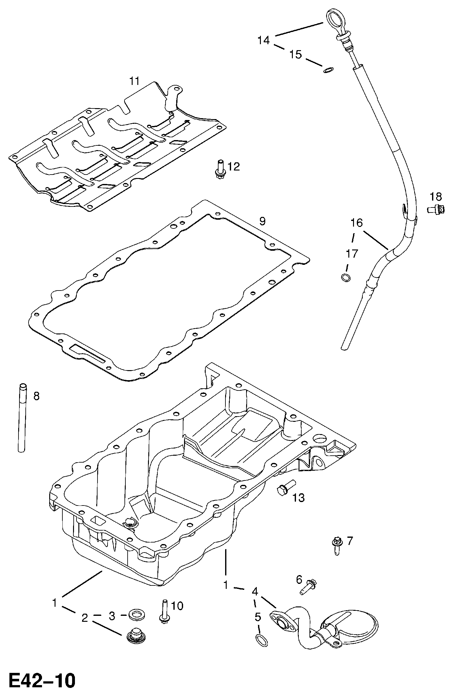 SAAB 652477 - Oil pan and fittings: 1 pcs. onlydrive.pro