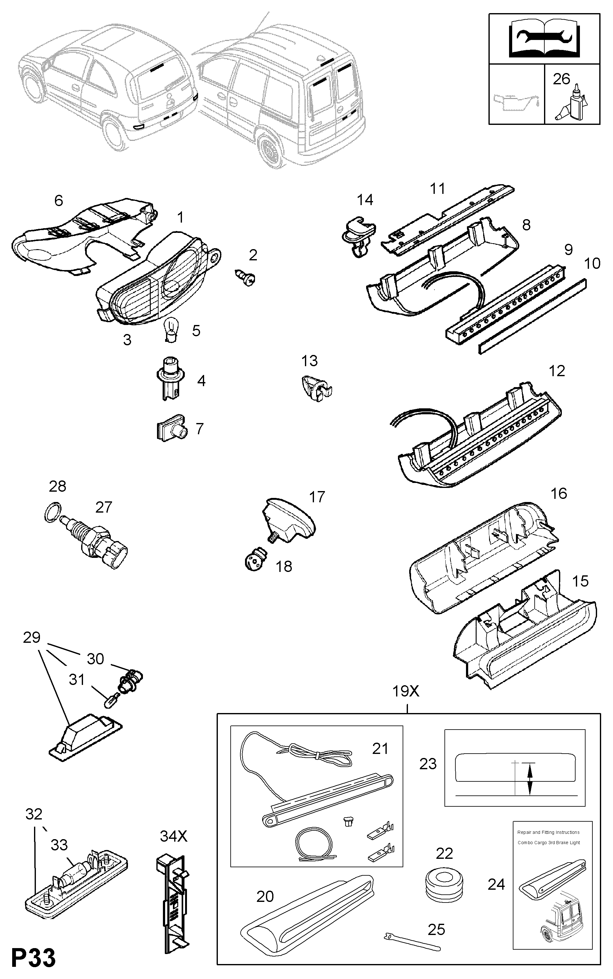 Opel 20 98 201 - Kvēlspuldze, Instrumentu paneļa apgaismojums onlydrive.pro