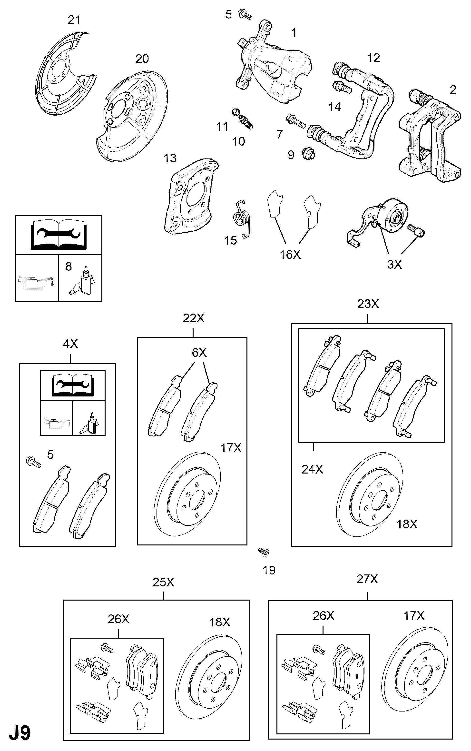 Chevrolet 1605625 - Brake Pad Set, disc brake onlydrive.pro