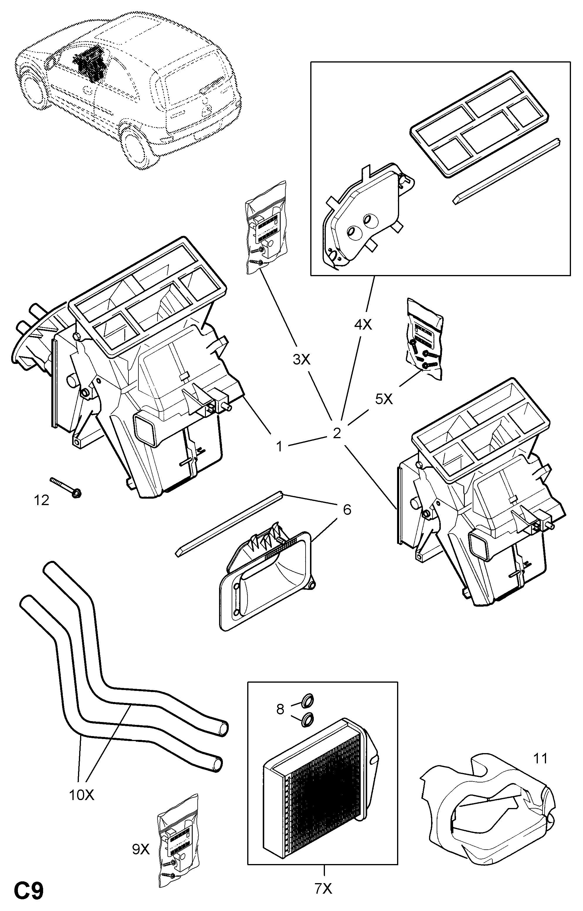 Opel 16 18 222 - Lämmityslaitteen kenno onlydrive.pro