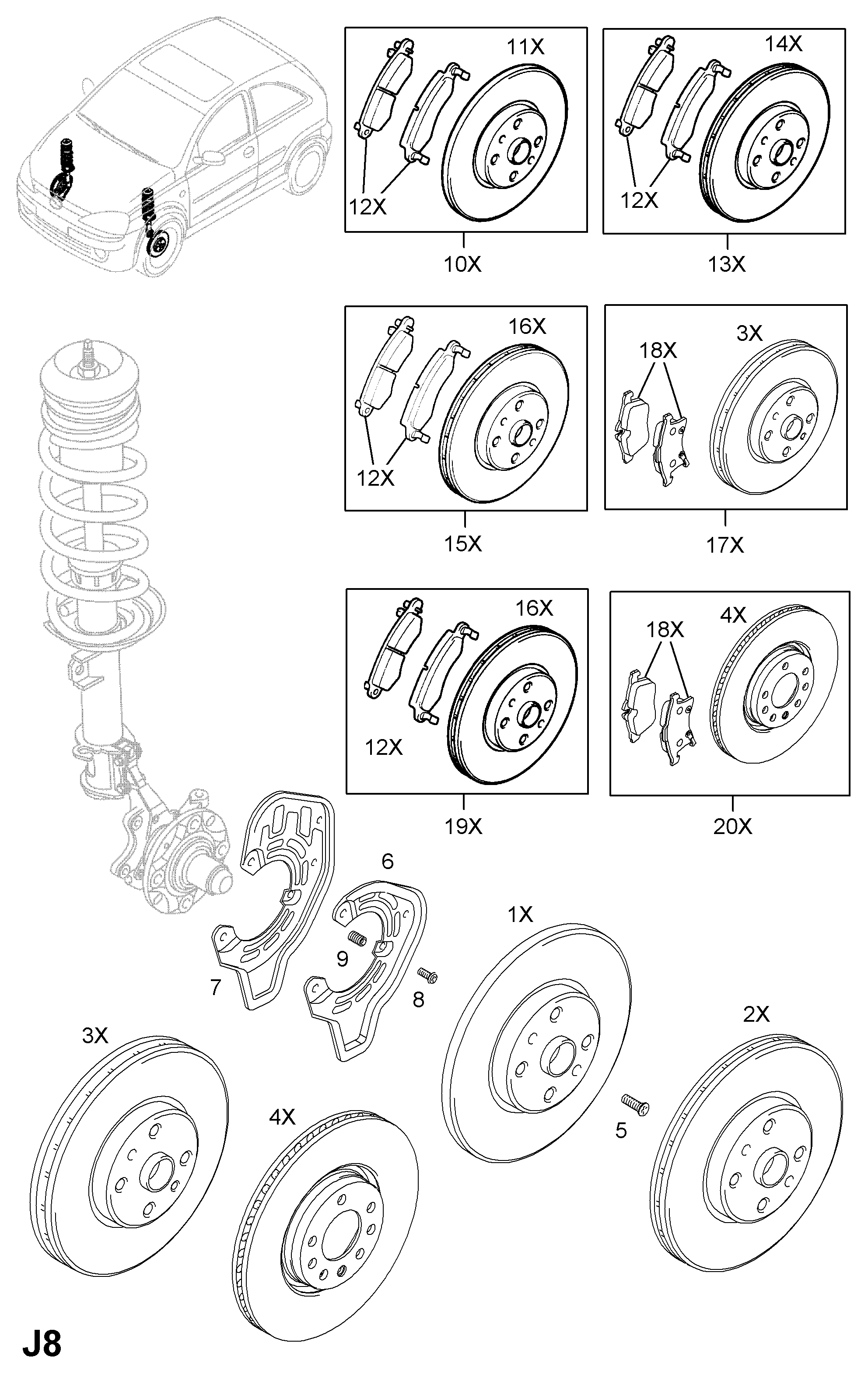 Opel 1605992 - Brake Pad Set, disc brake onlydrive.pro