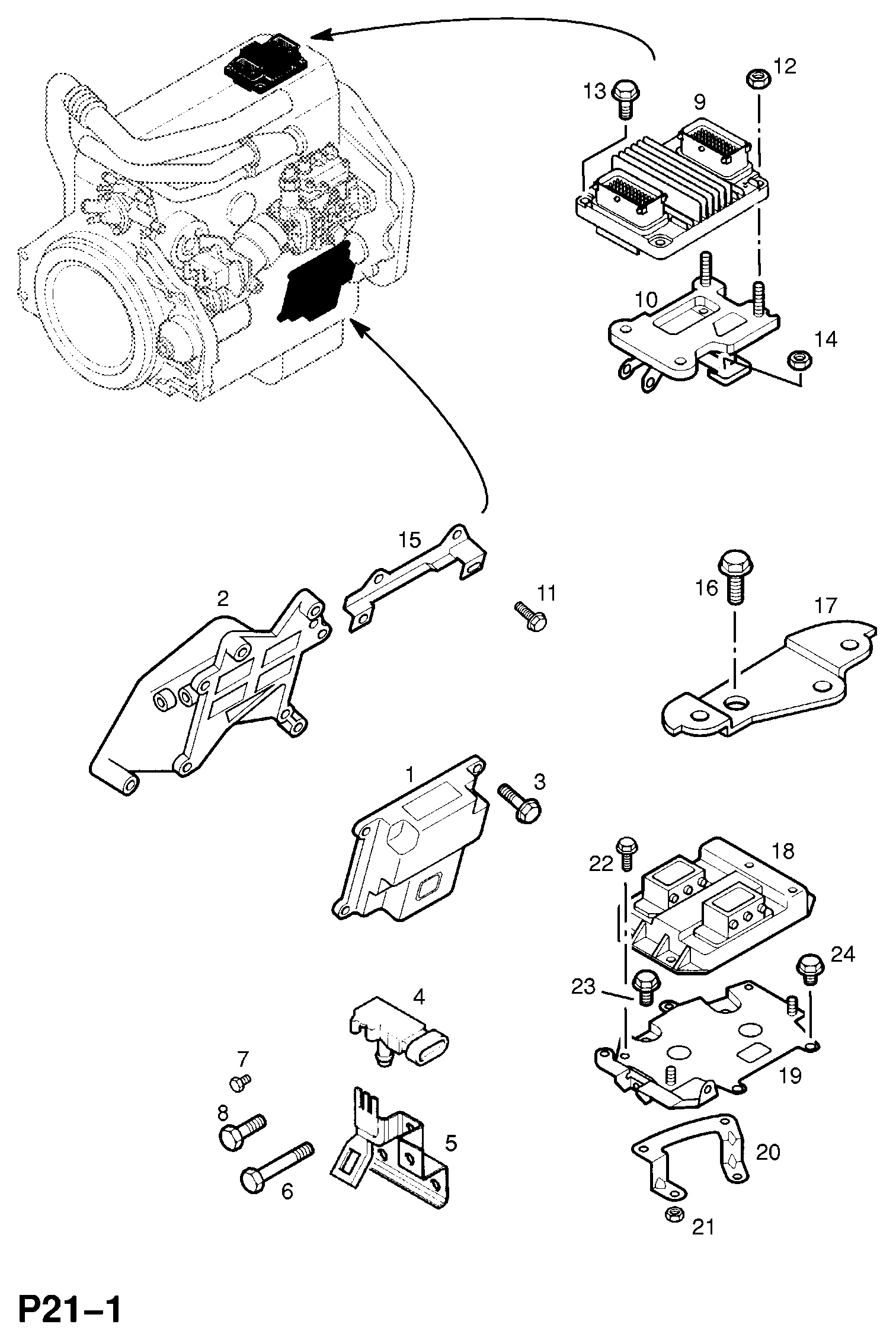 Opel 62 38 159 - Датчик, давление наддува onlydrive.pro