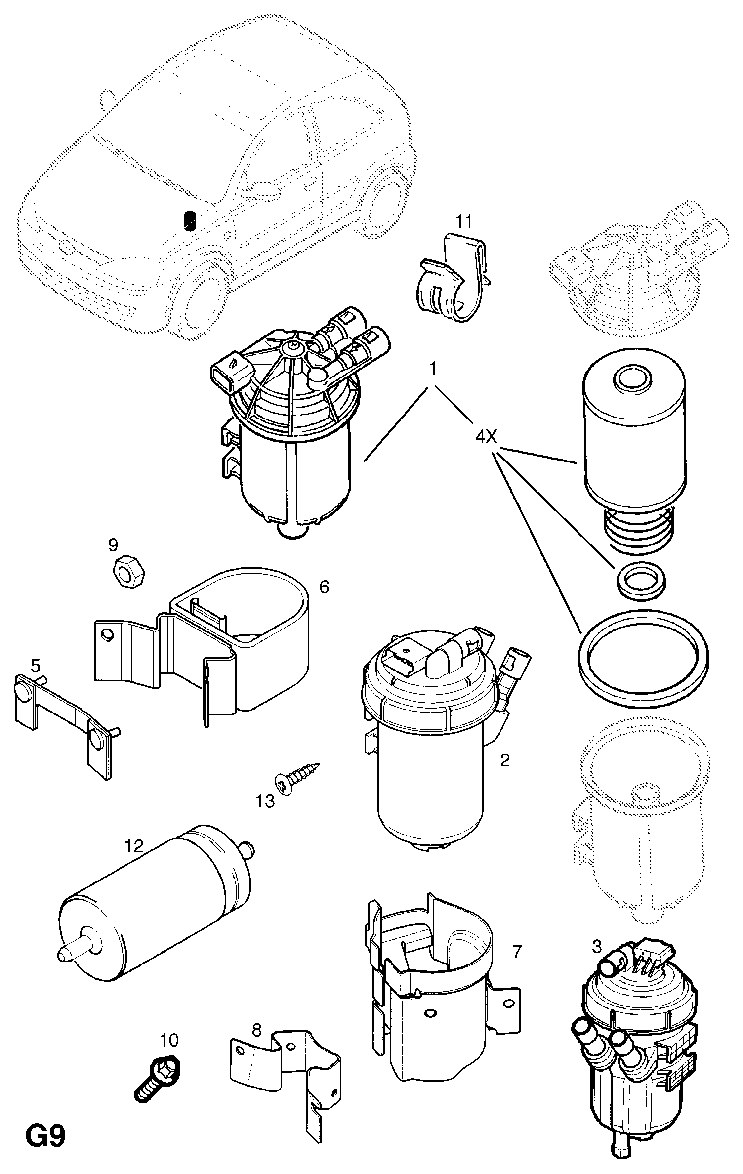 Opel 813036 - Kütusefilter onlydrive.pro