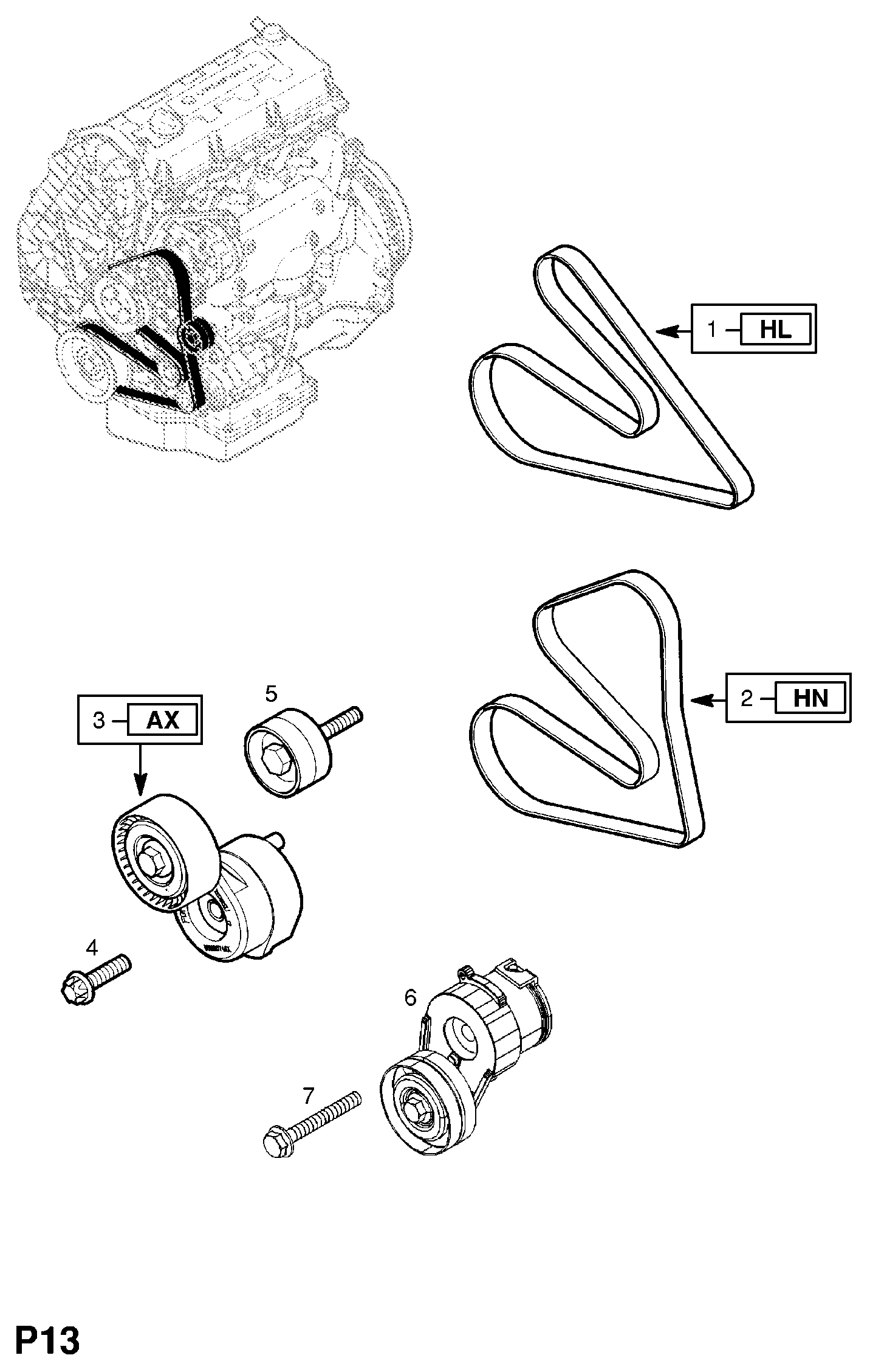 Opel 63 40 554 - Rihmapinguti,soonrihm onlydrive.pro