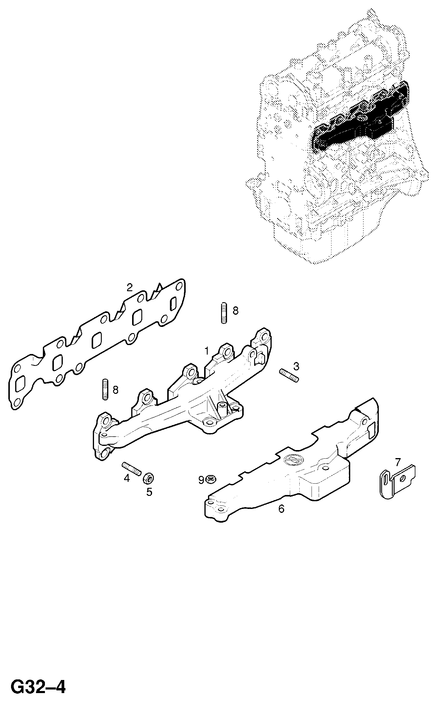 Opel 8 49 219 - Gasket, exhaust manifold onlydrive.pro