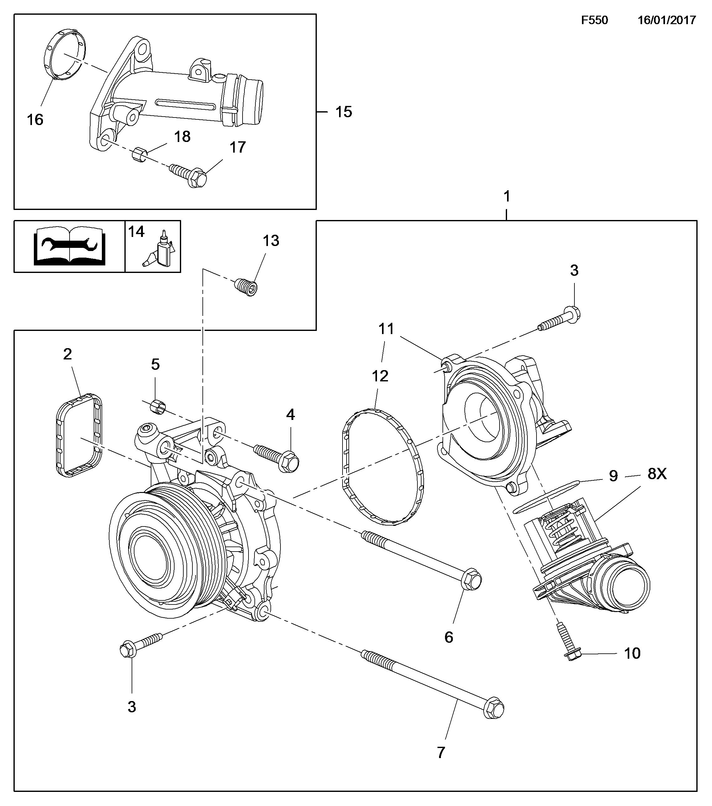 Opel 55493045 - Veepump onlydrive.pro