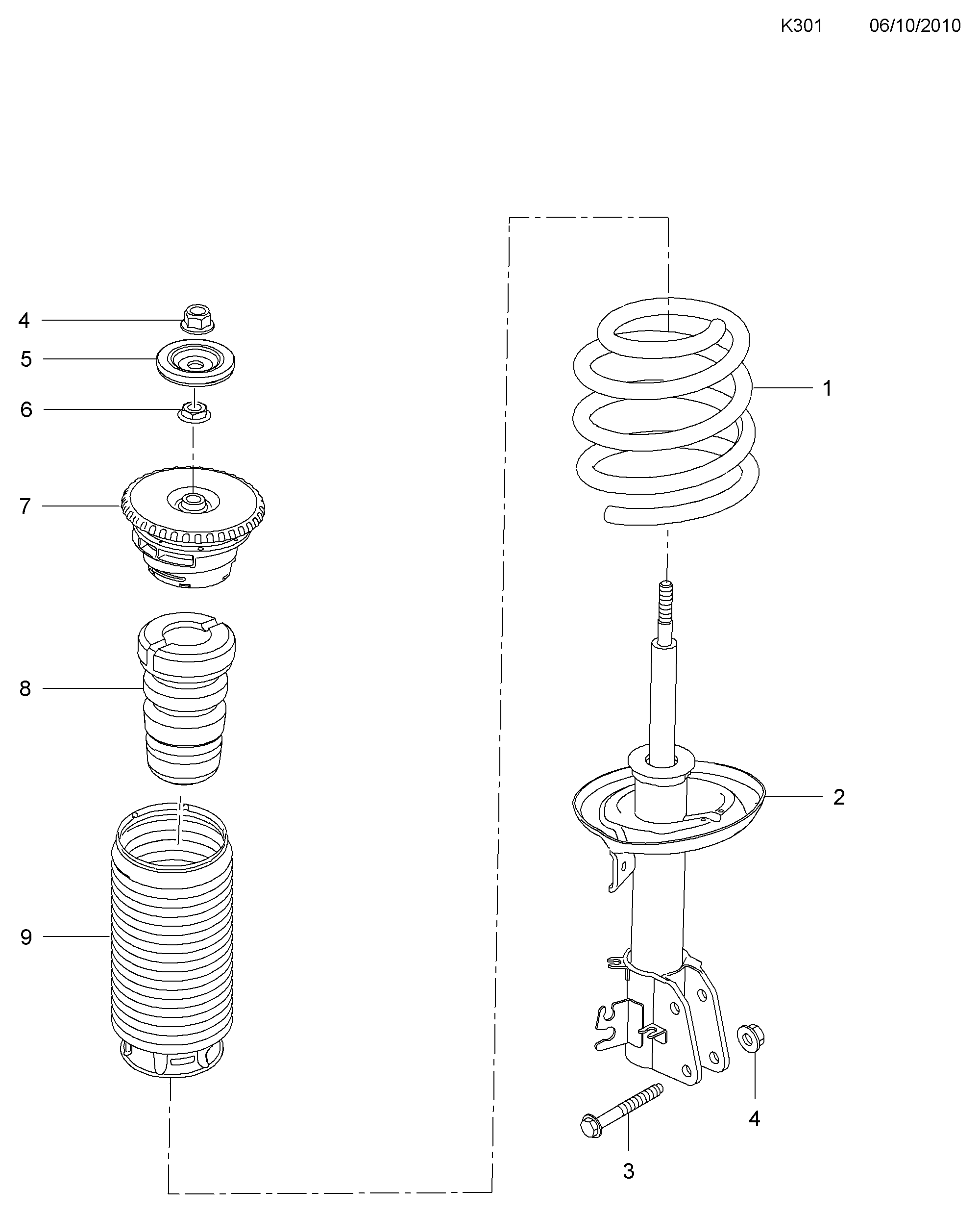 Opel 4418083 - Top Strut Mounting onlydrive.pro