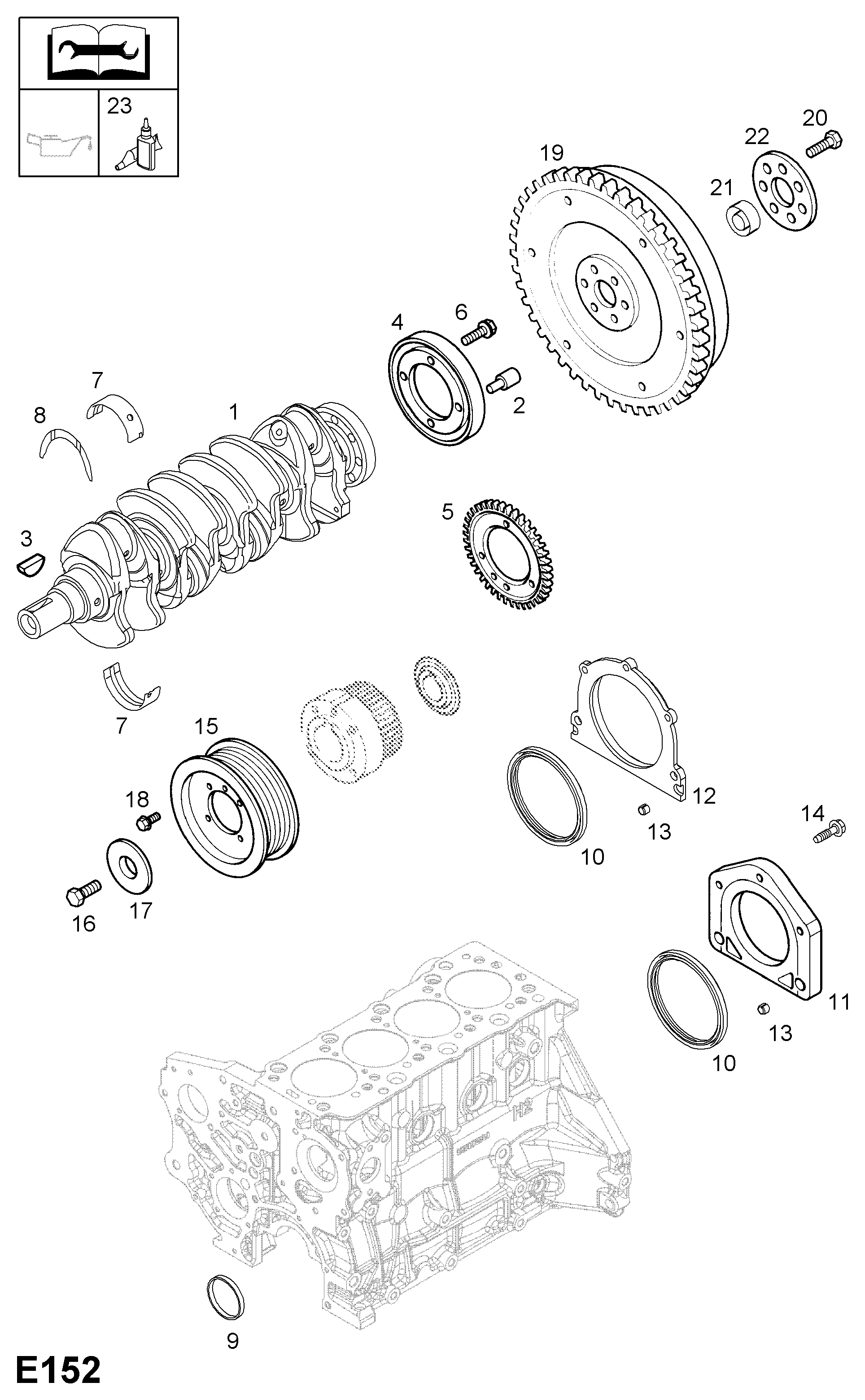 Opel 6 14 891 - Thrust Washer, crankshaft onlydrive.pro