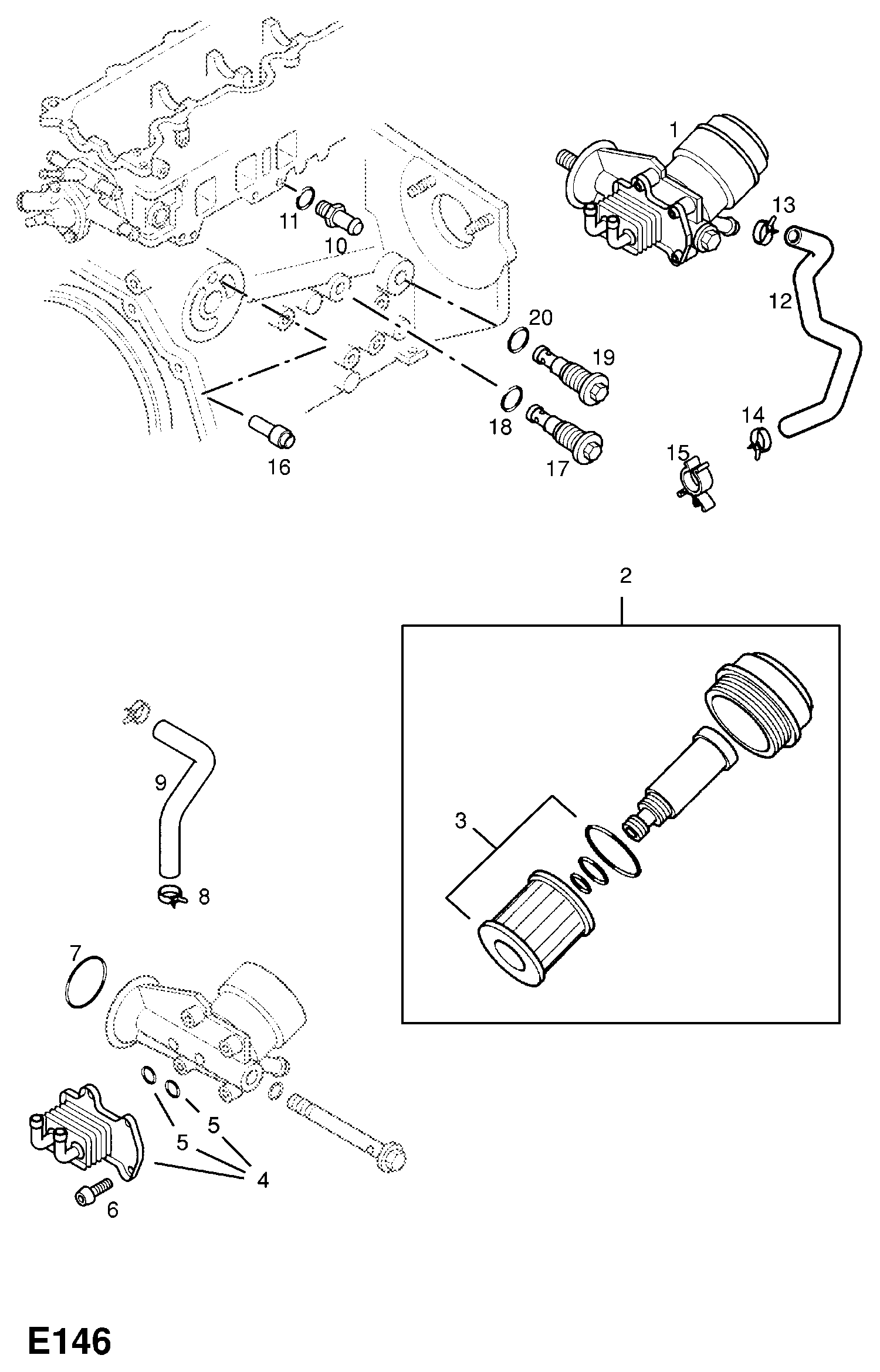 Opel 650473 - Tihendikomplekt,õliradiaator onlydrive.pro