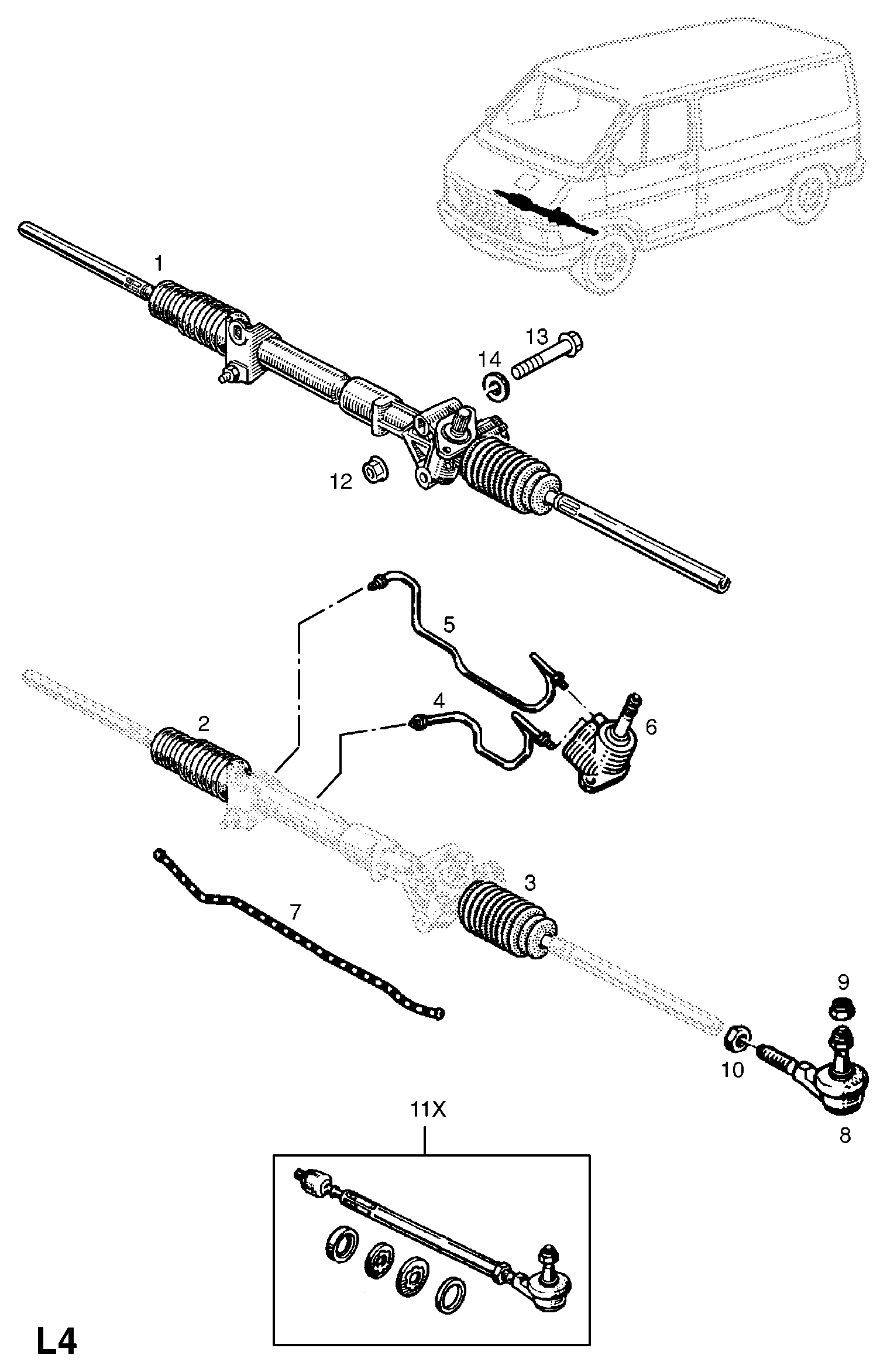 Opel 44 01 403 - Bellow Set, steering onlydrive.pro