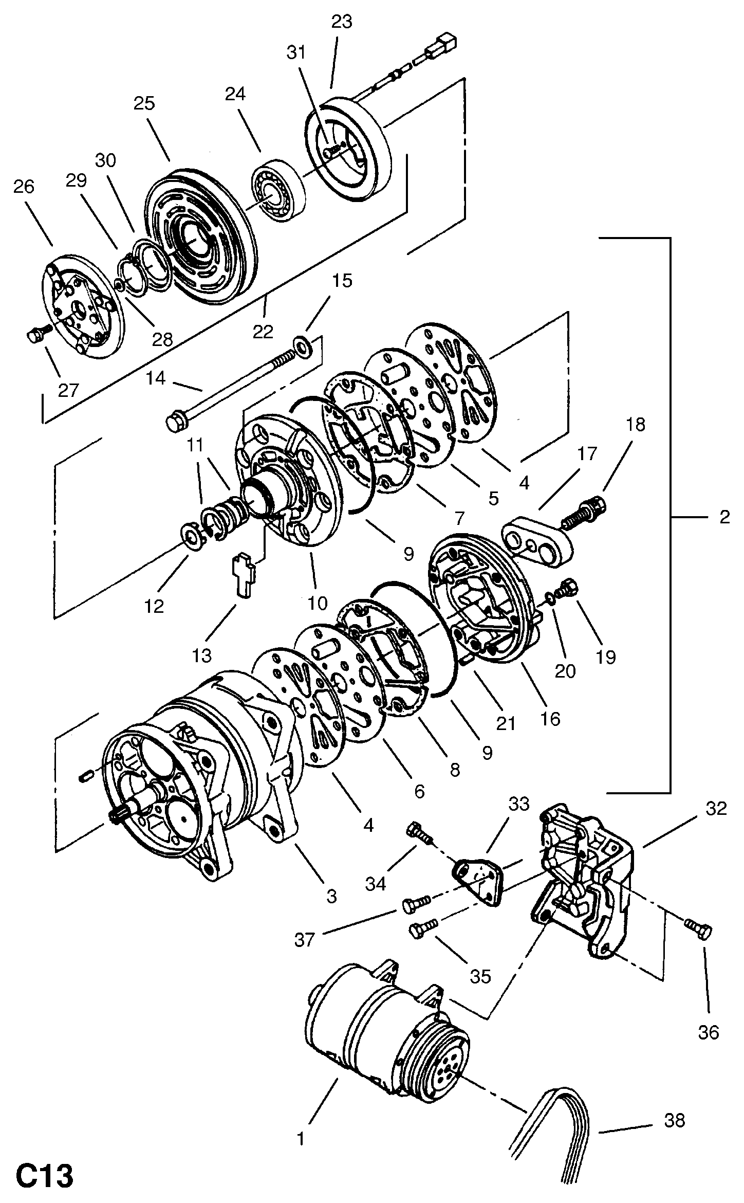 Opel 1854716 - V-Belt onlydrive.pro