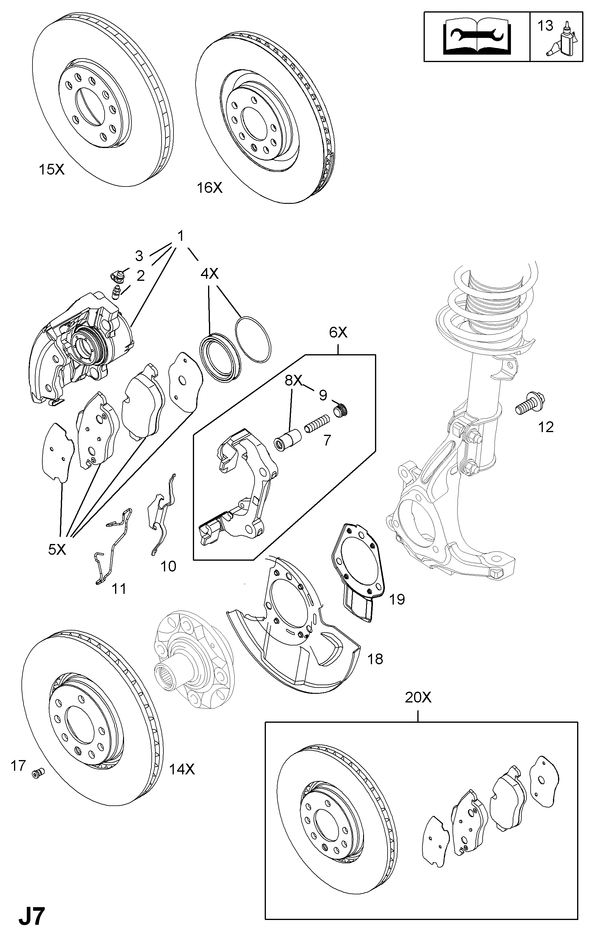 Opel 1605096 - Remondikomplekt,Pidurisadul onlydrive.pro