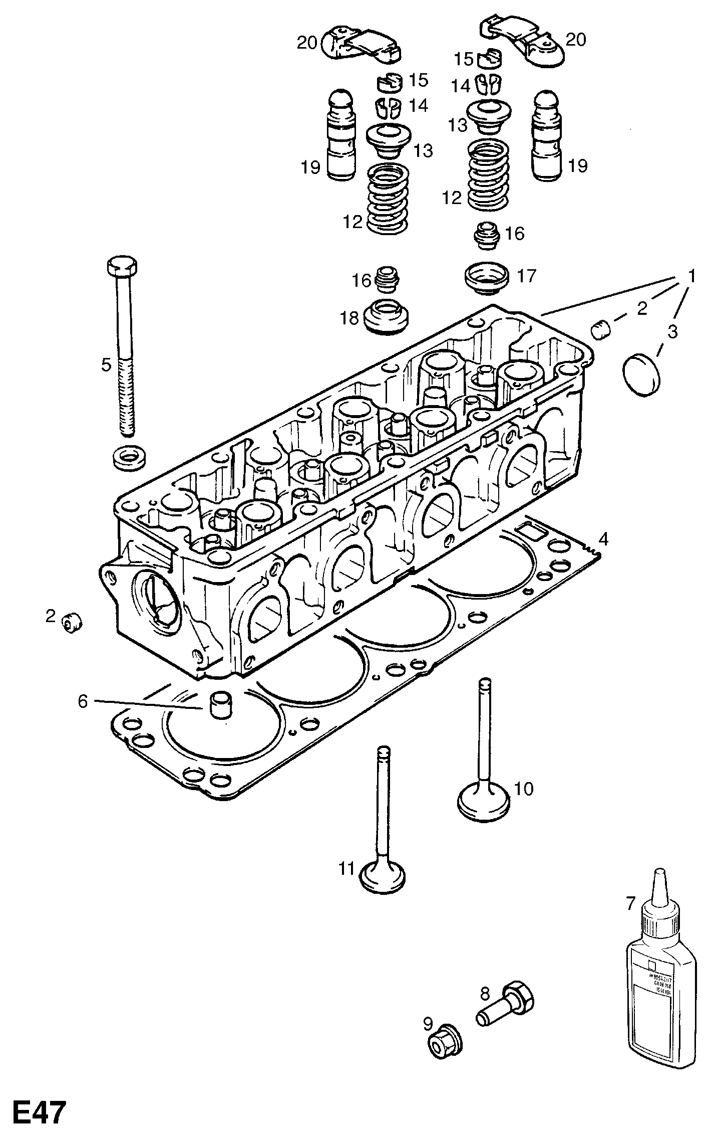 DAEWOO 2000021 - Bolt Kit, cylinder head onlydrive.pro