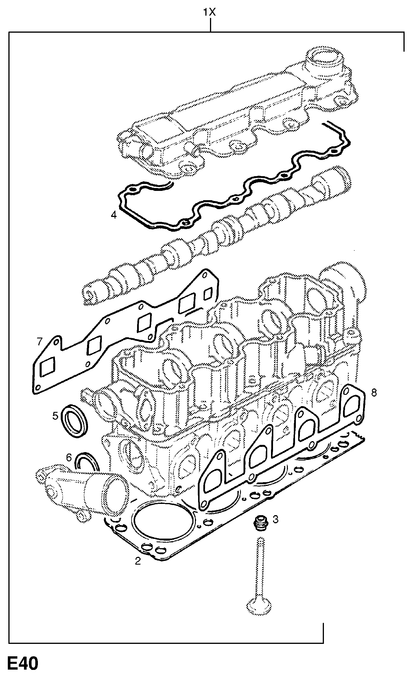 Opel 6 38 260 - Engine gasket sets (contd.): 1 pcs. onlydrive.pro