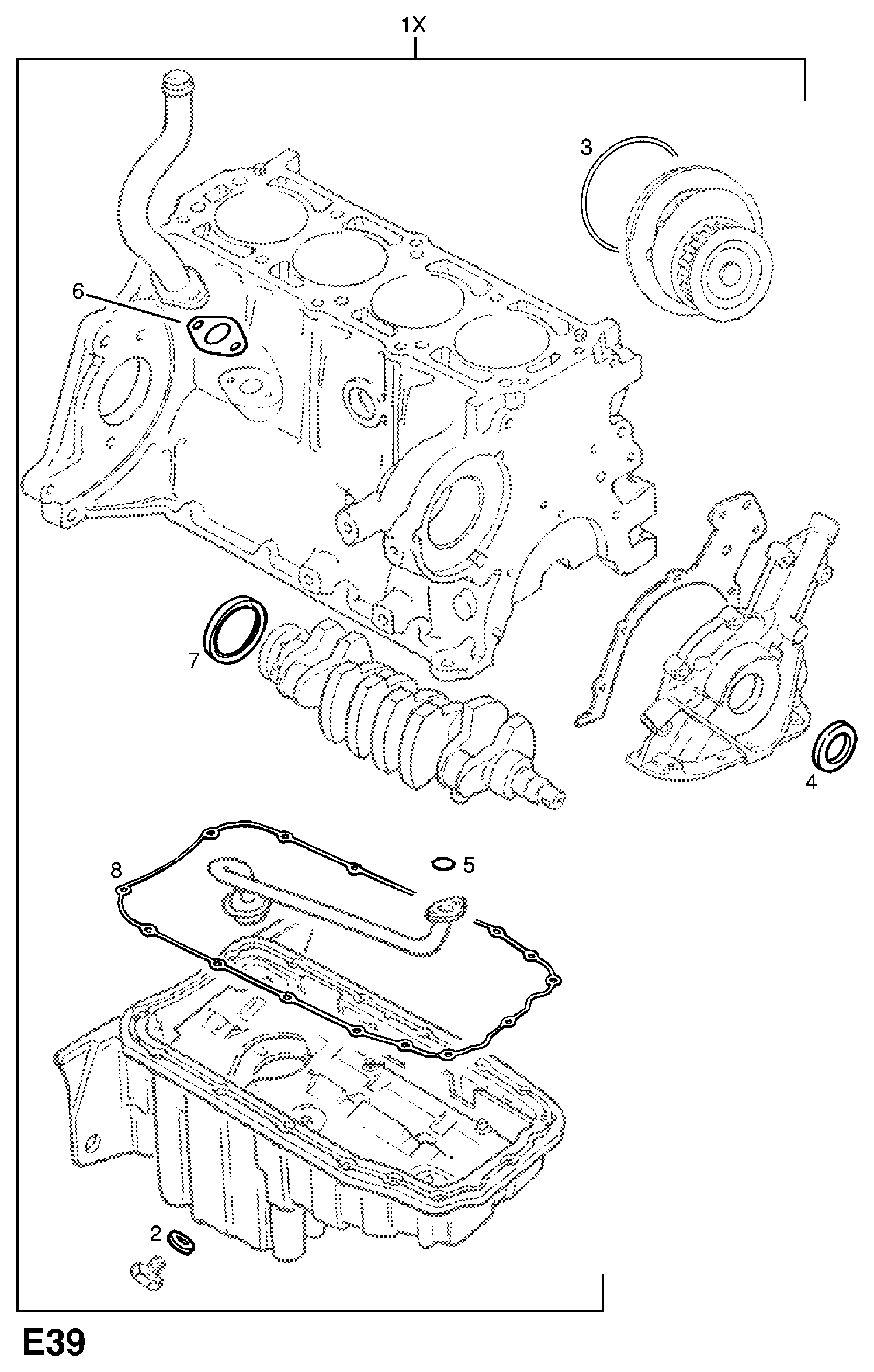 Opel 6 14 830 - Engine gasket sets: 1 pcs. onlydrive.pro