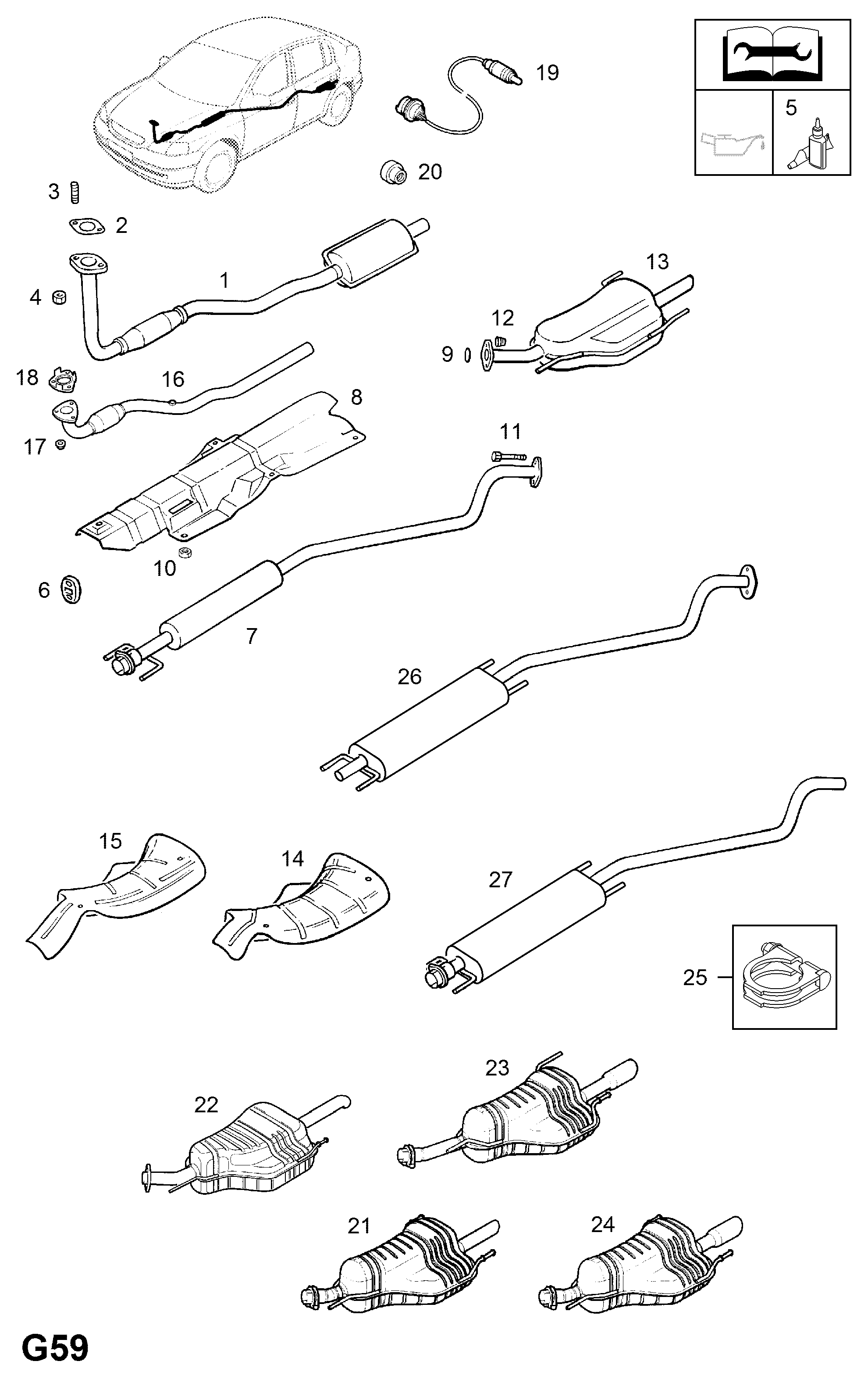 PEUGEOT 852726 - Laikantysis rėmas, duslintuvas onlydrive.pro