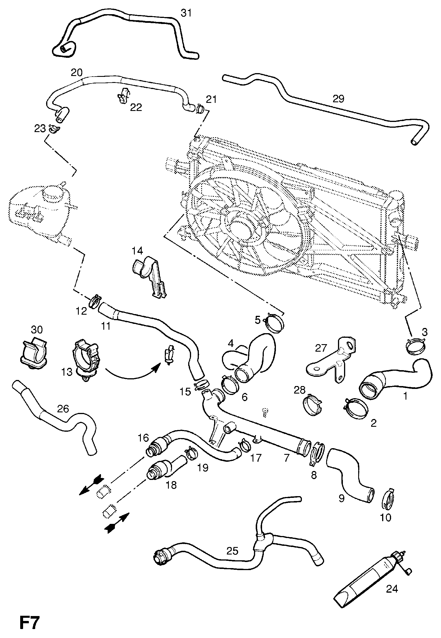 Opel 13 37 513 - Radiator Hose onlydrive.pro