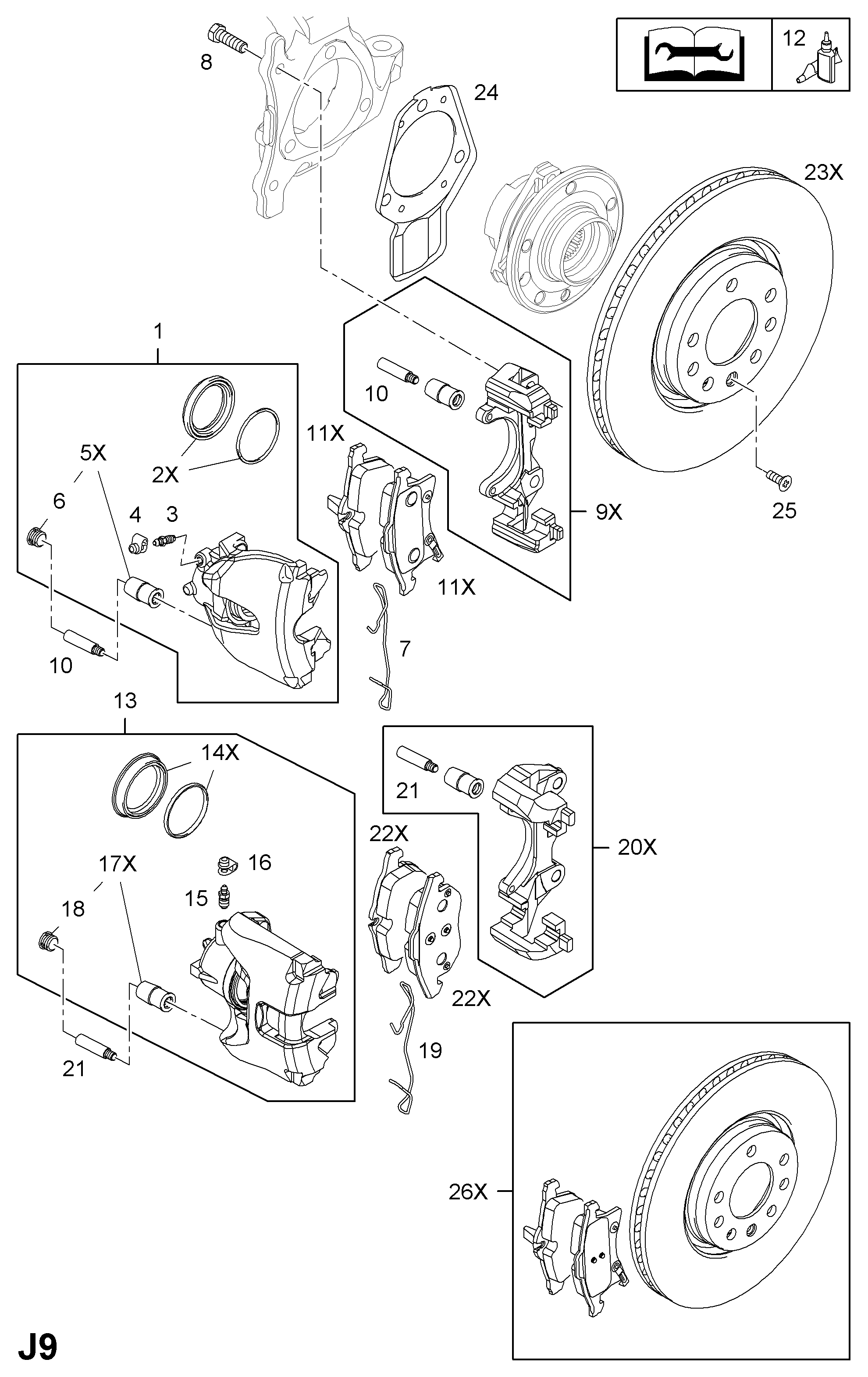 Opel 5542107 - Тормозной суппорт onlydrive.pro