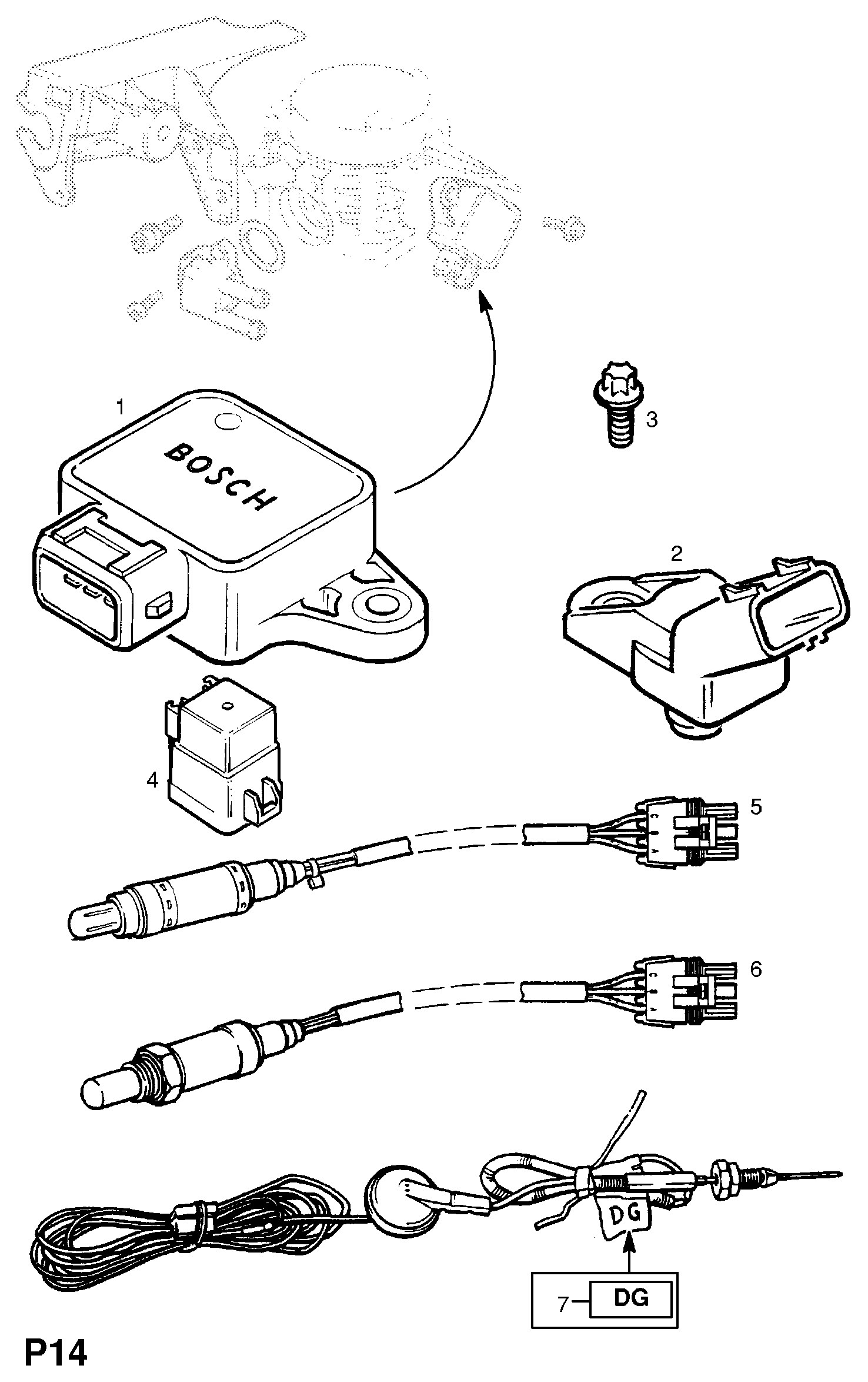 Opel 62 38 412 - Induction manifold vacuum sensor: 1 pcs. onlydrive.pro