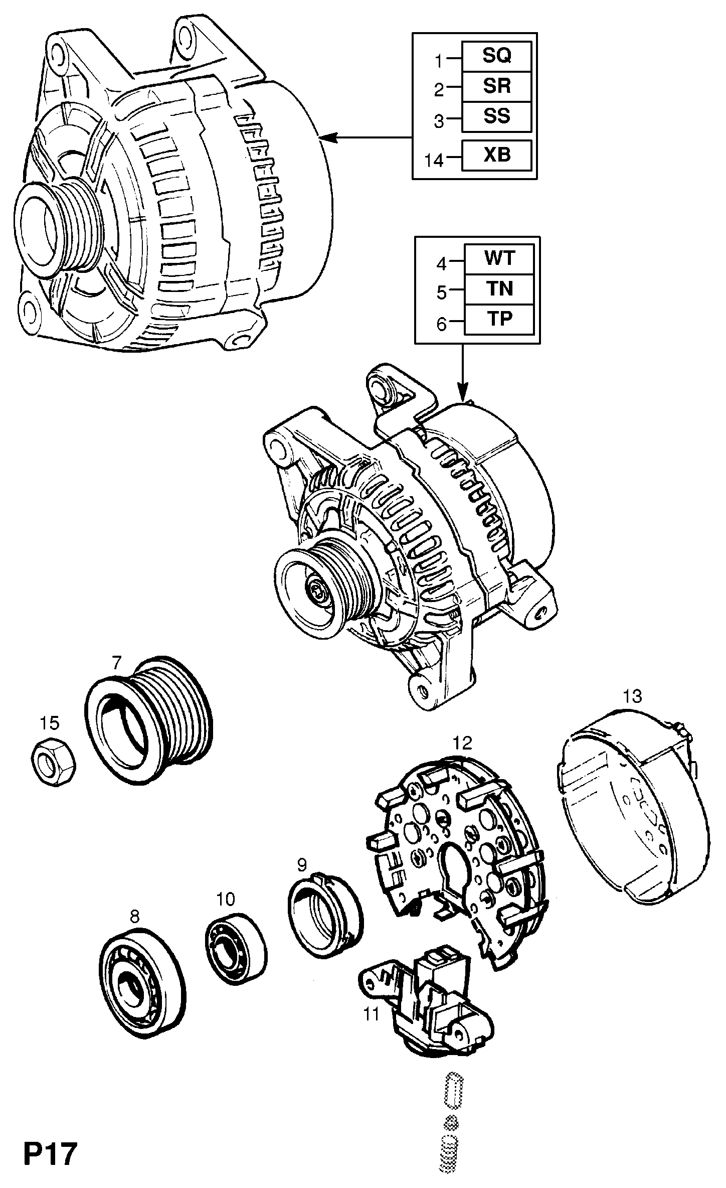 Opel 62 04 105 - Kintamosios srovės generatorius onlydrive.pro