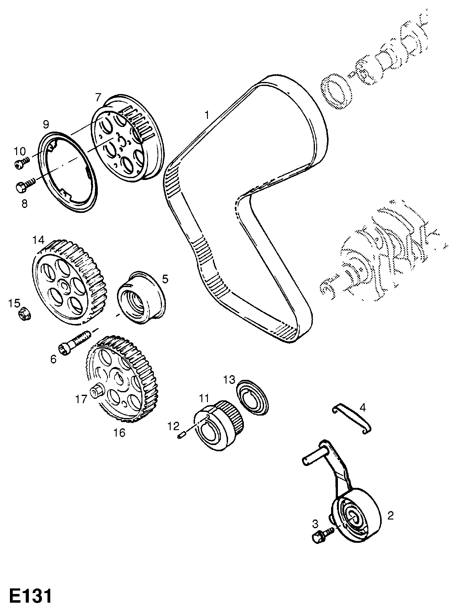 Opel 6 36 730 - Deflection / Guide Pulley, timing belt onlydrive.pro