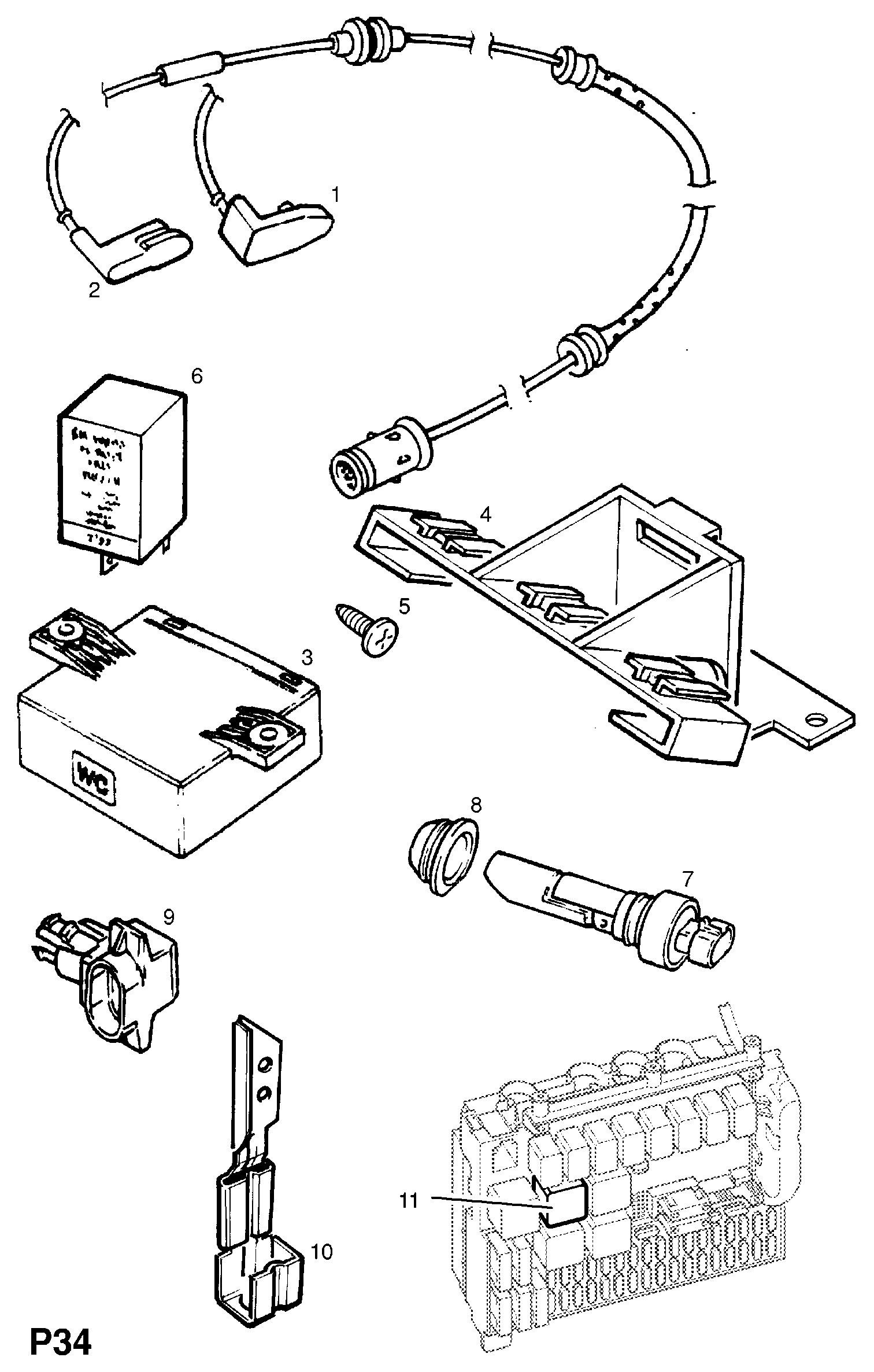 Opel 62 38 389 - Hoiatuskontakt, piduriklotsi kulumine onlydrive.pro