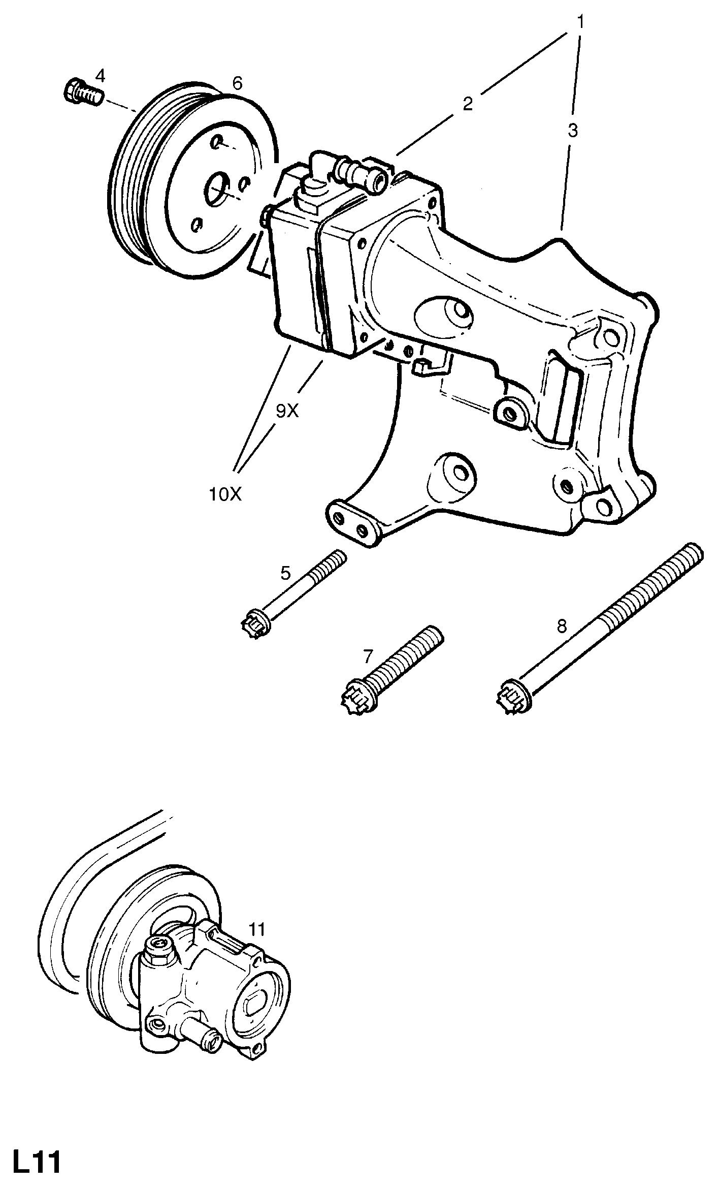 Opel 9 48 059 - Hydraulic Pump, steering system onlydrive.pro