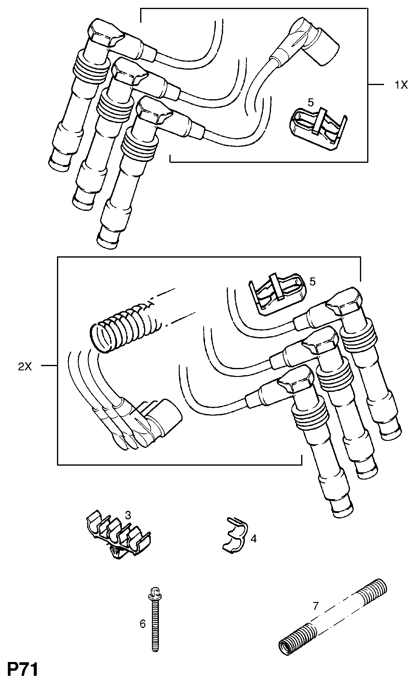 Opel 16 12 623 - Ignition Cable Kit onlydrive.pro