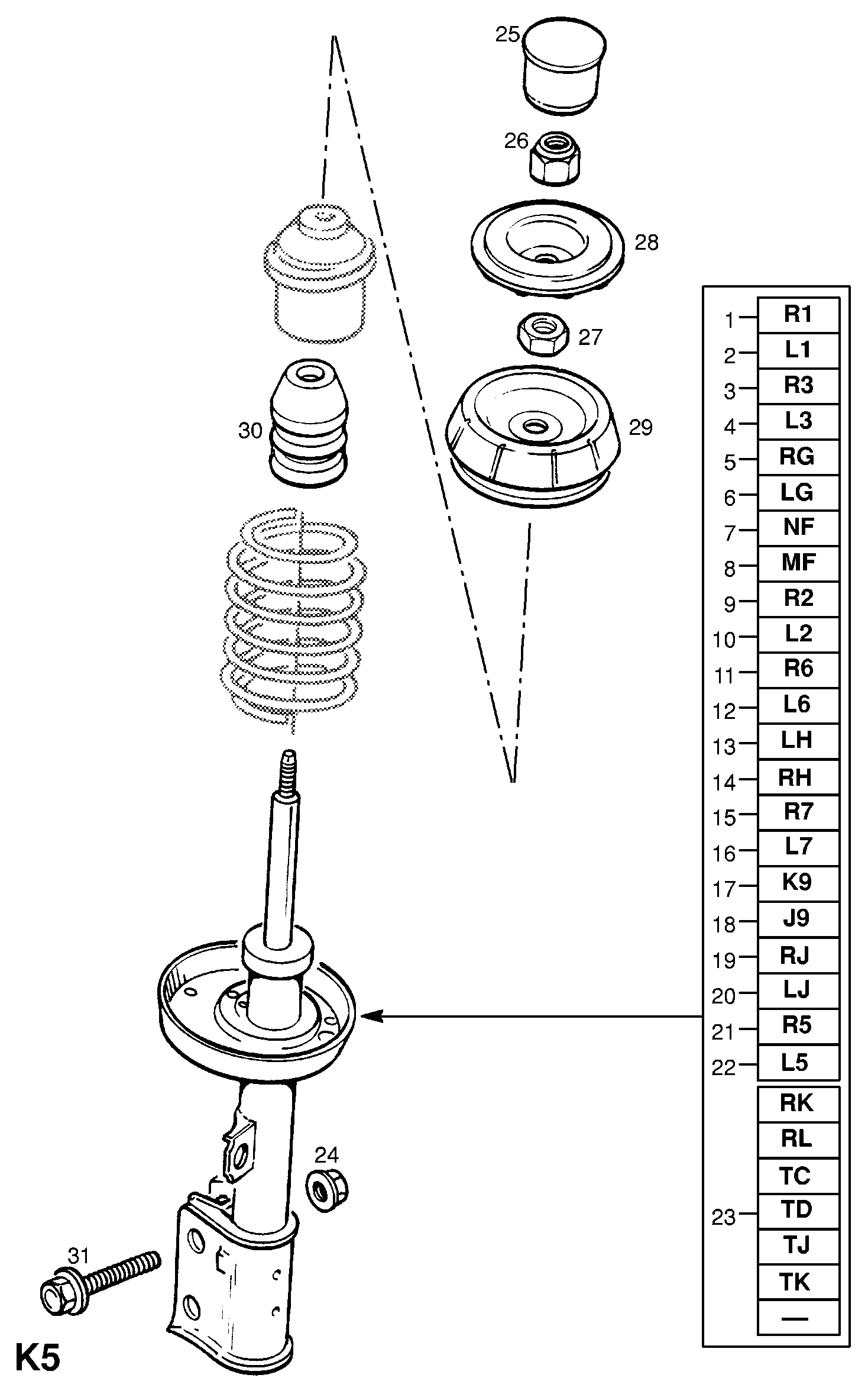 Opel 3 44 523 - Top Strut Mounting onlydrive.pro