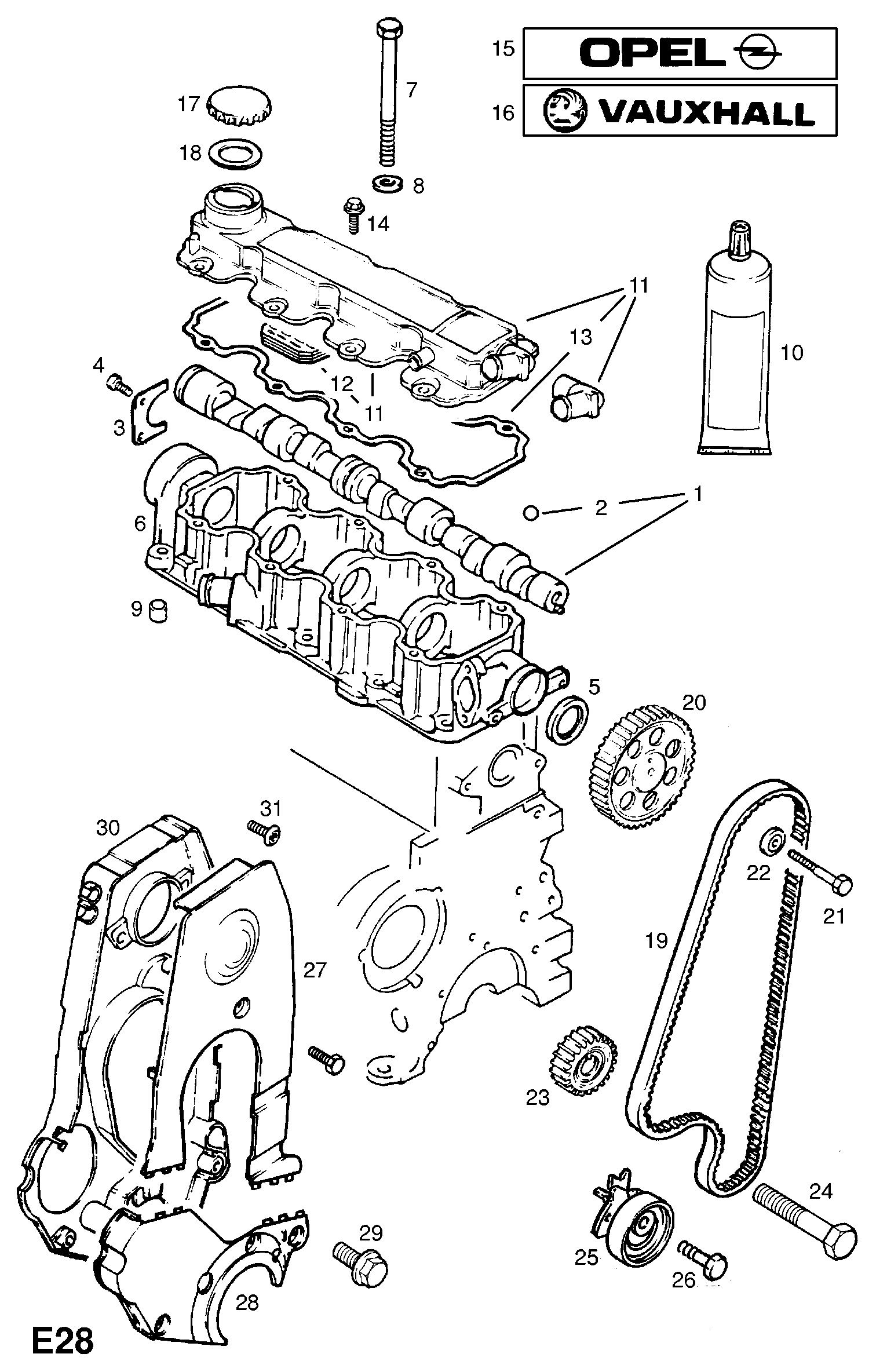 Opel 650 094 - Sealing Cap, oil filling port onlydrive.pro