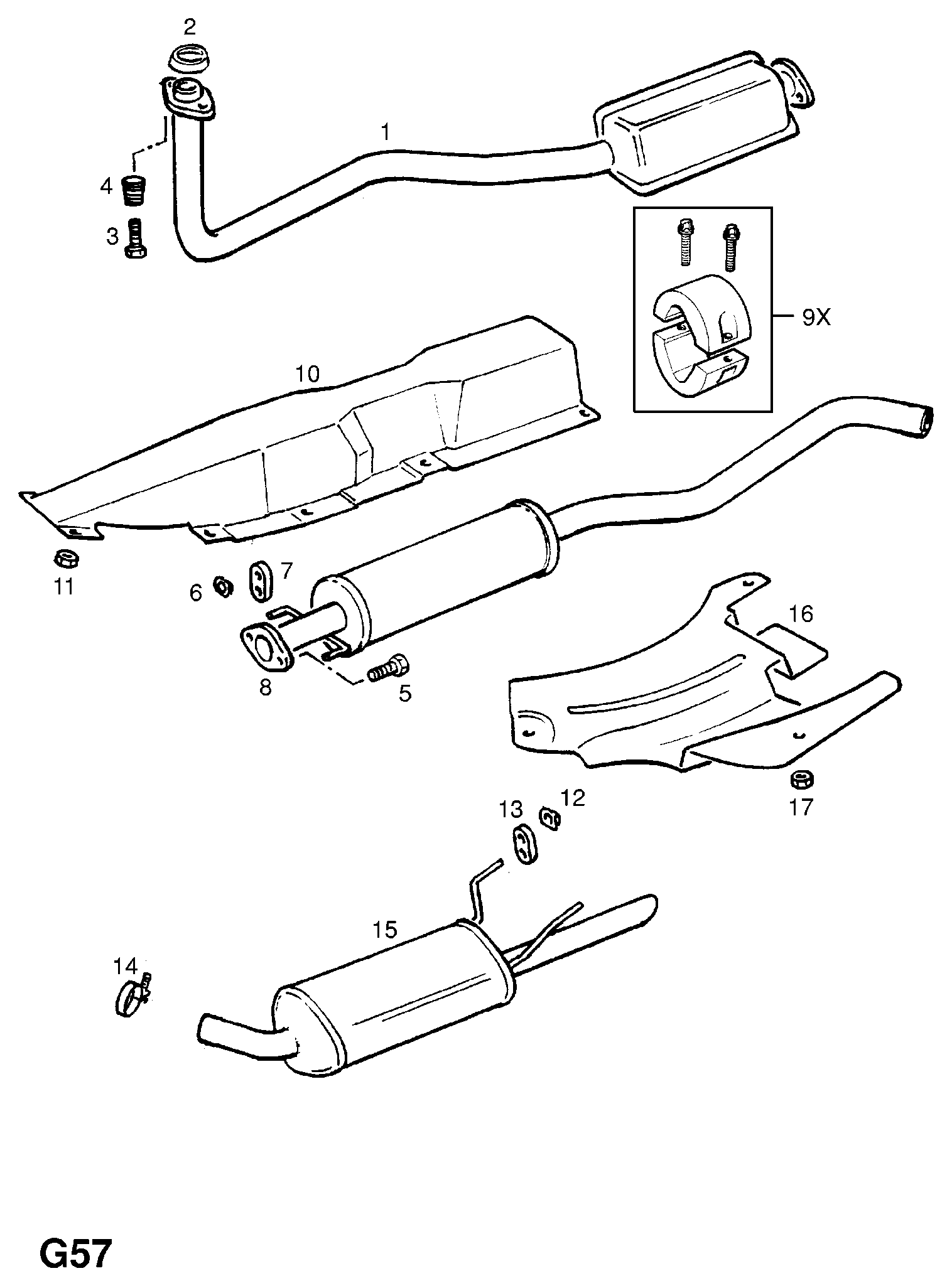 Opel 8 54 881 - Spring, exhaust pipe onlydrive.pro