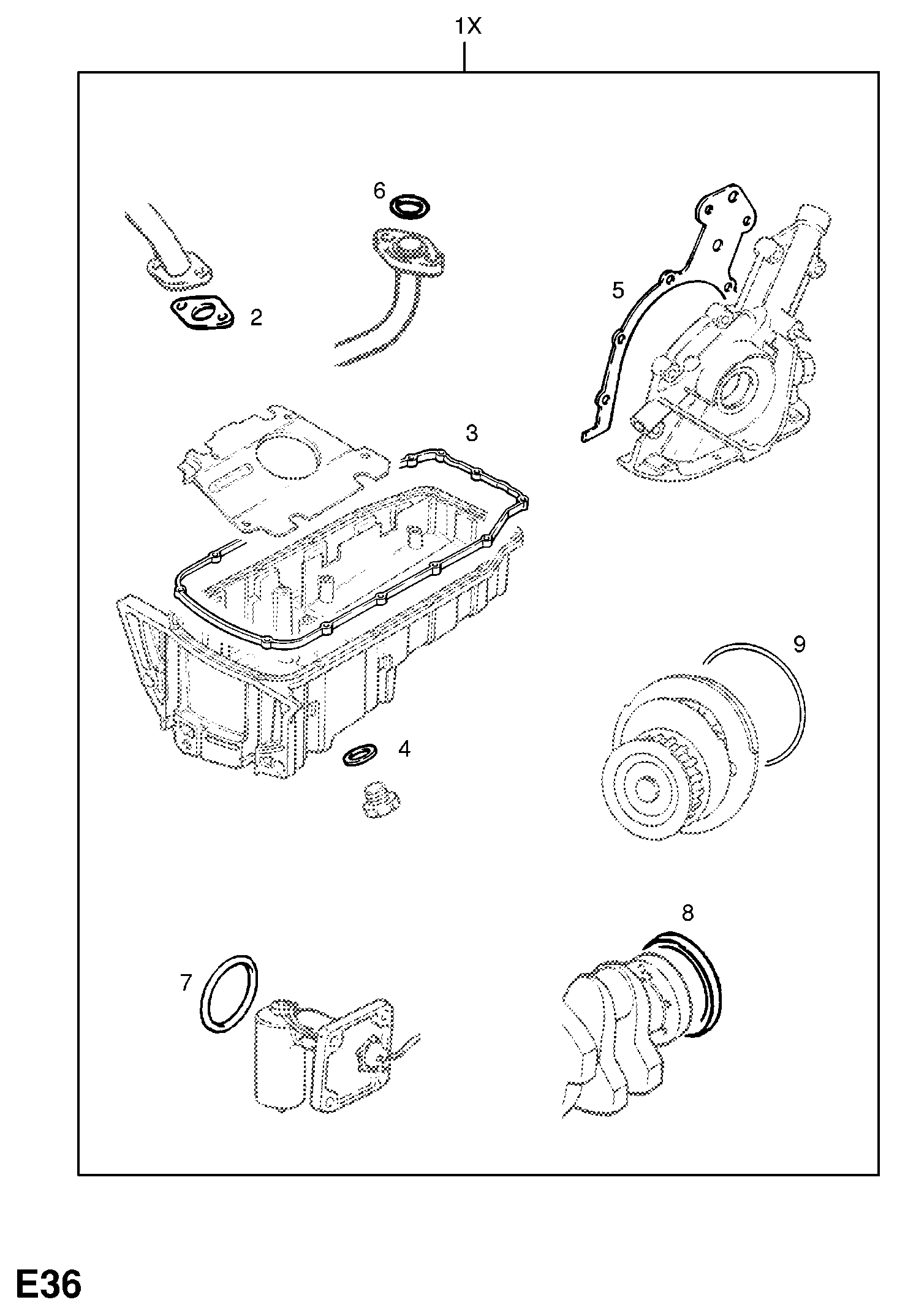 Opel 16 06 923 - Blīvju komplekts, Motora bloks onlydrive.pro