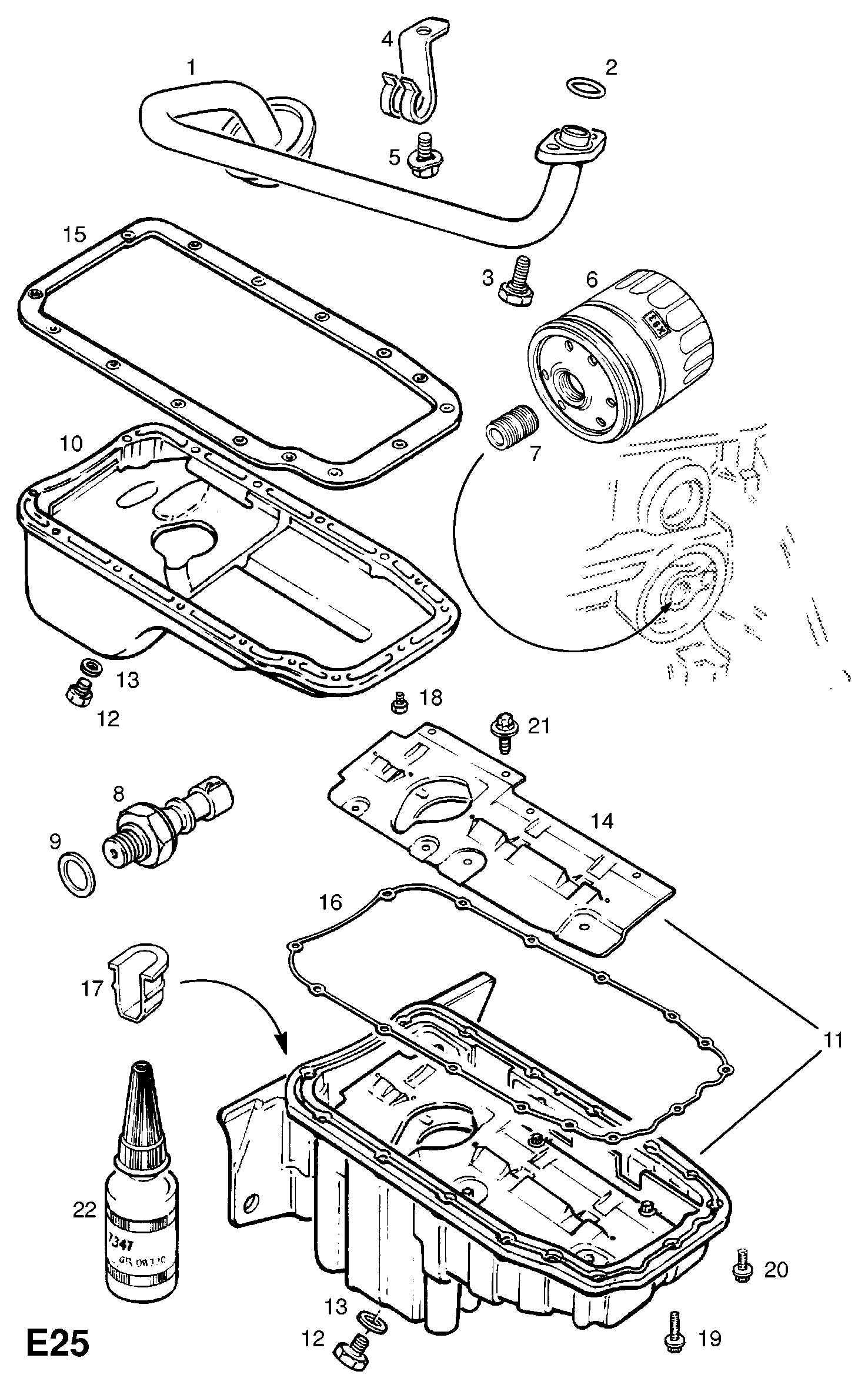 Opel 6 52 577 - Gasket, oil sump onlydrive.pro