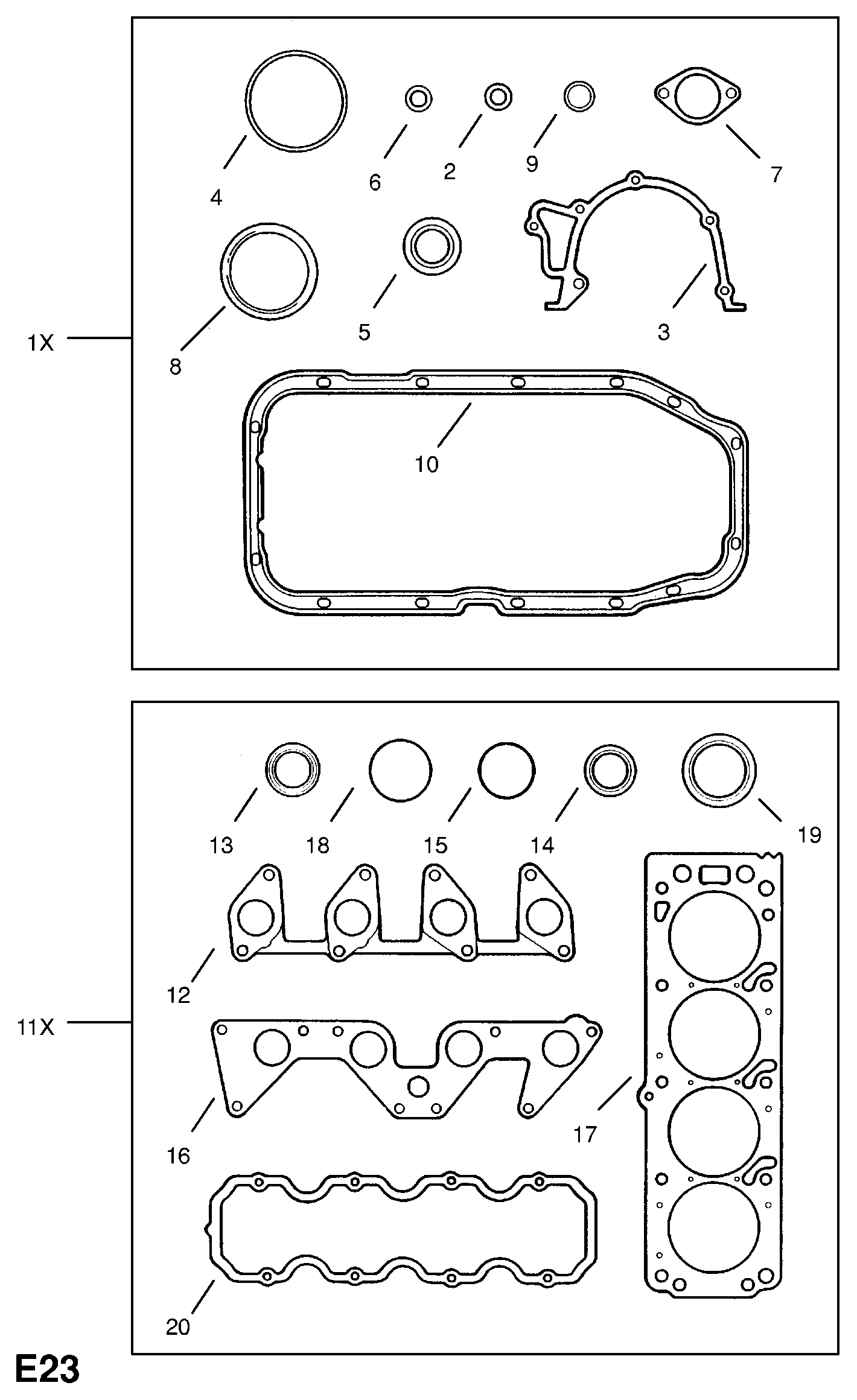 Opel 6 52 587 - Gasket, oil sump onlydrive.pro