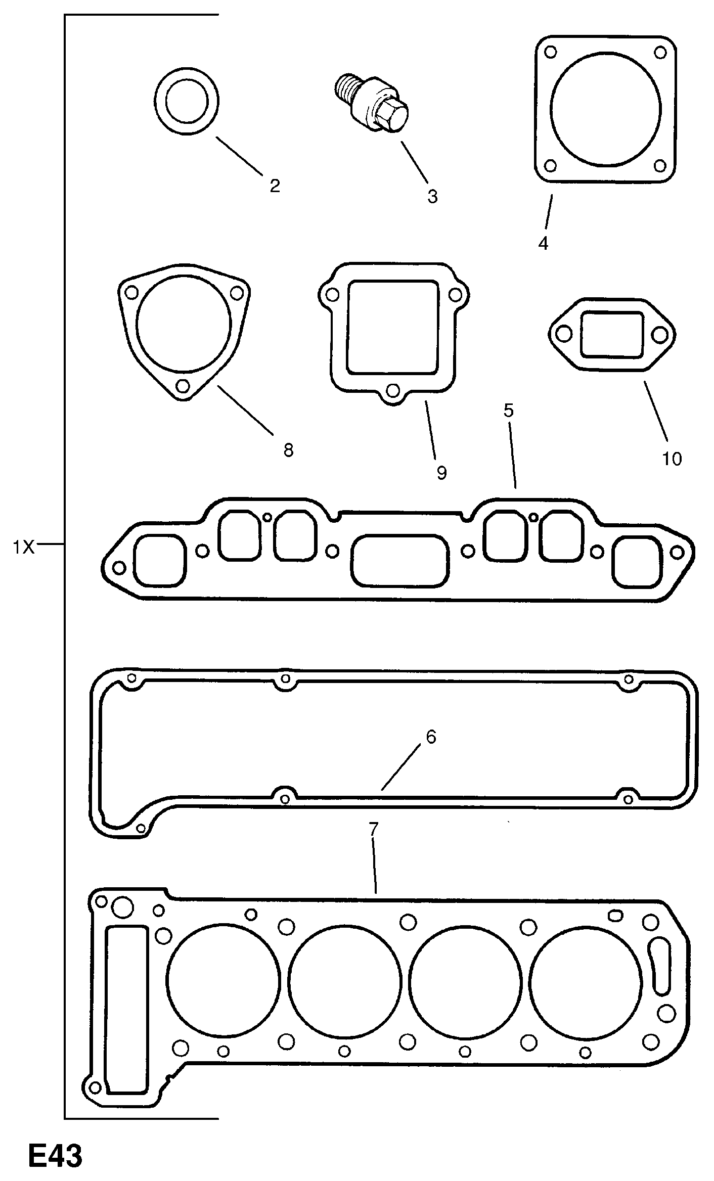 Opel 6 07 971 - Gasket, cylinder head onlydrive.pro