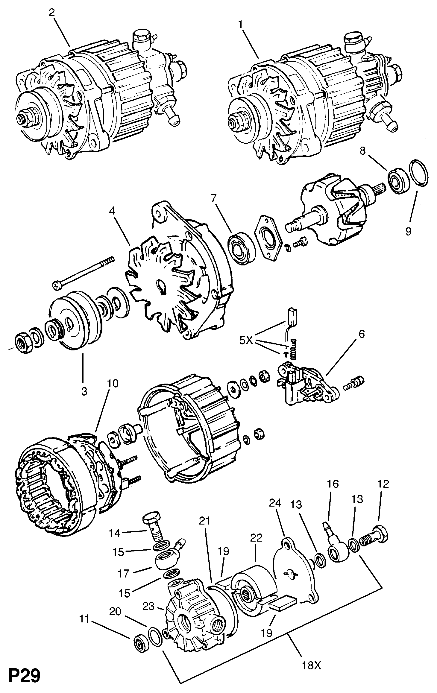 Opel 12 04 037 - Generaator onlydrive.pro