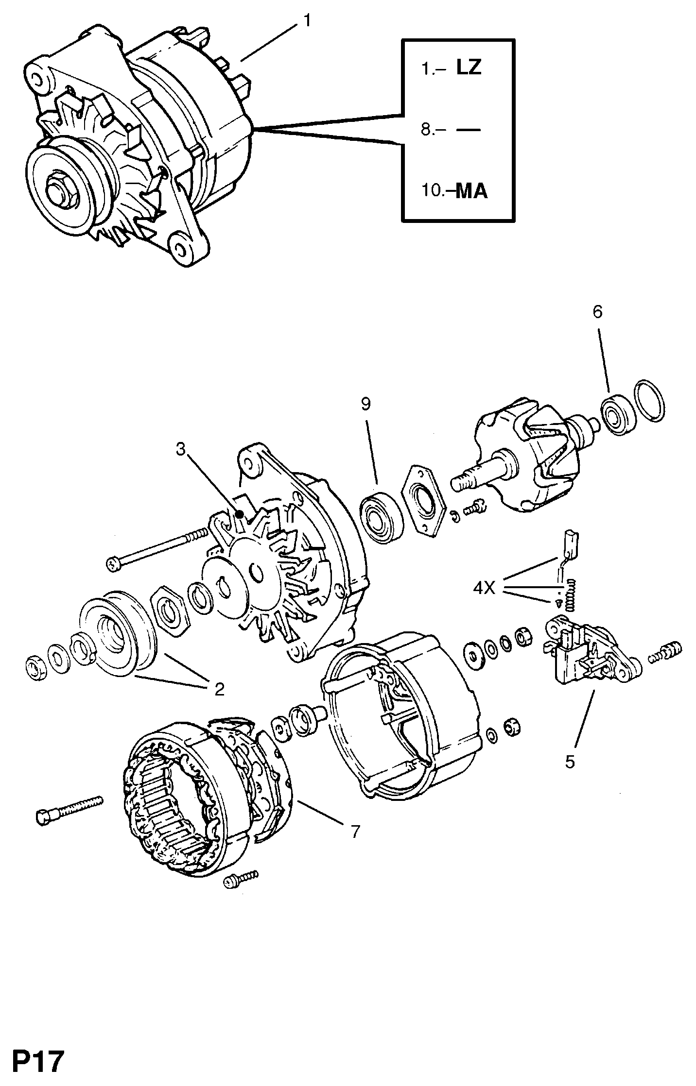 Opel 12 04 070 - Laturi onlydrive.pro