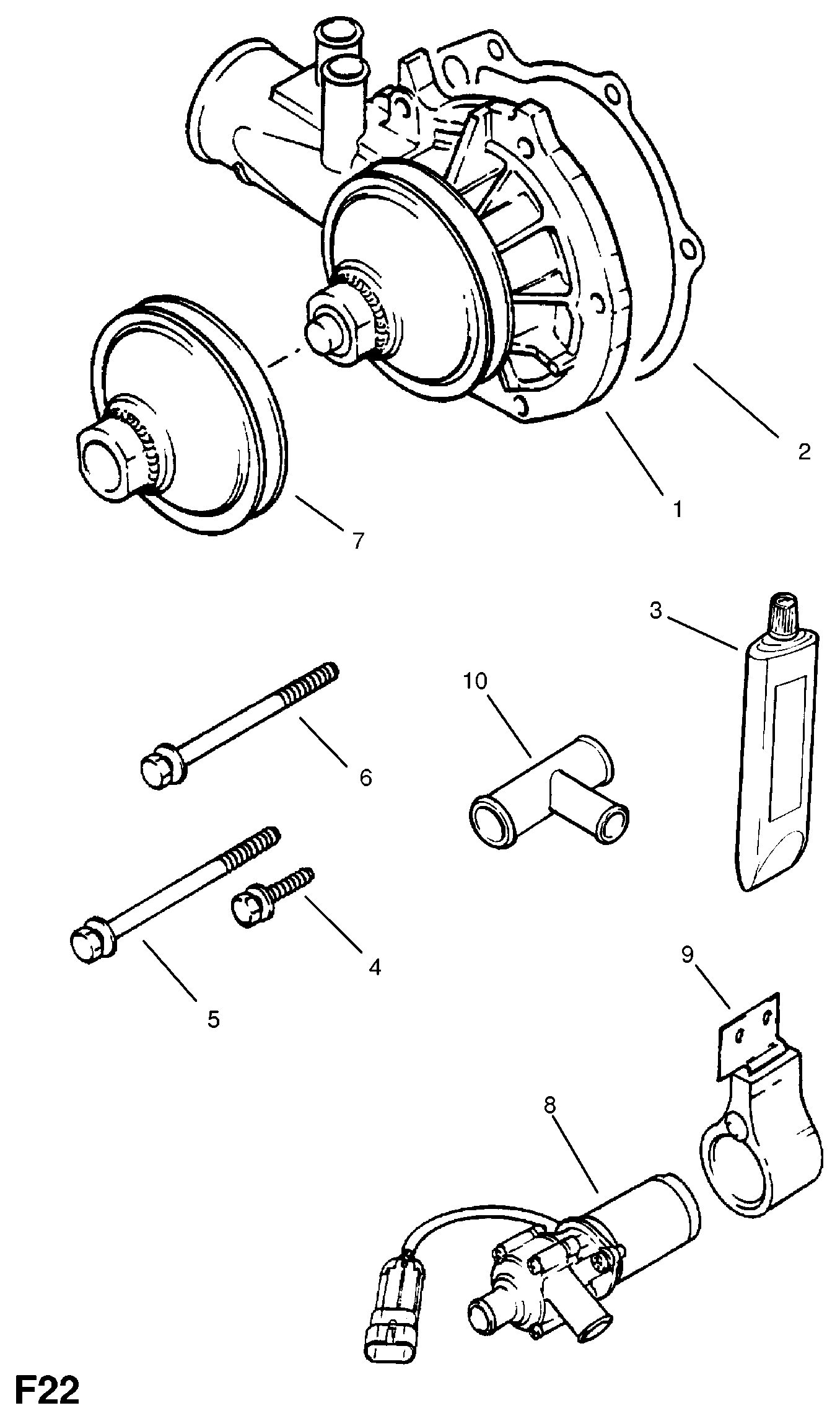 Opel R1160018 - Water Pump onlydrive.pro