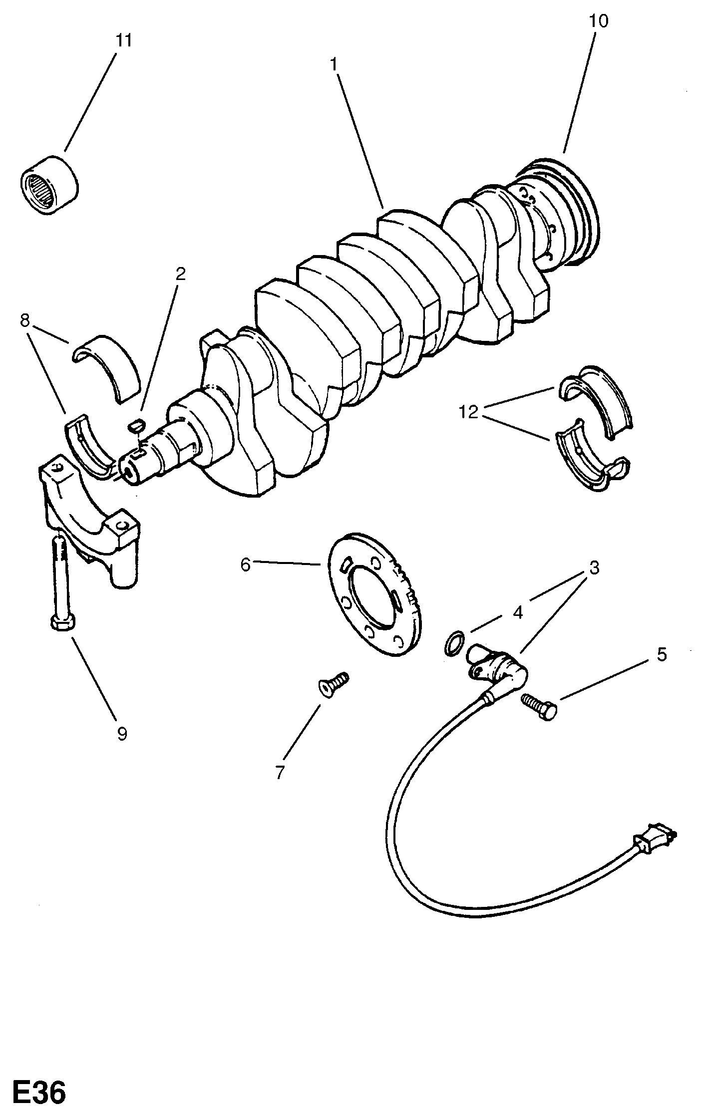 Opel 618 720 - Pagrindiniai guoliai, alkūninis velenas onlydrive.pro