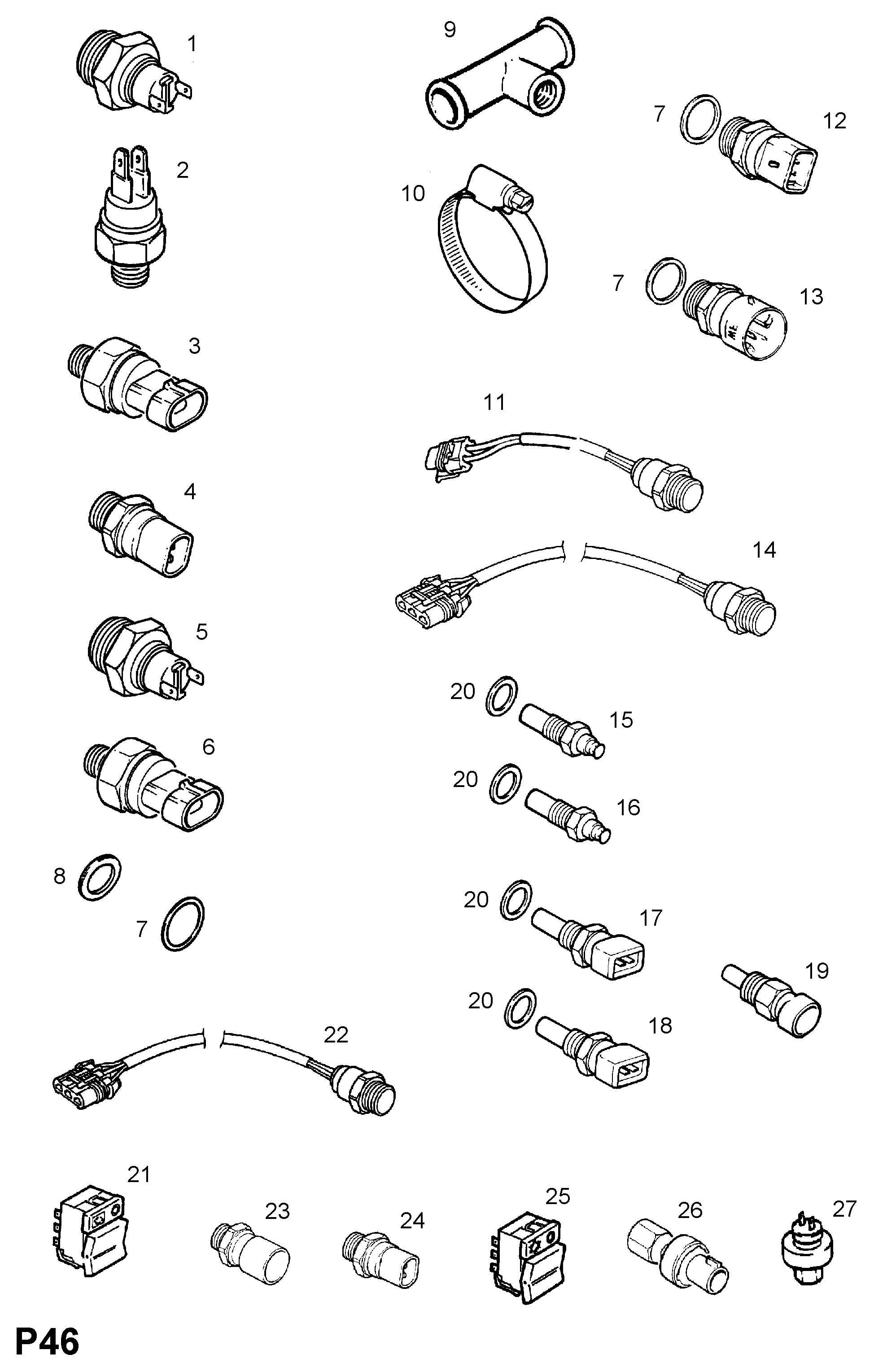 Opel 13 41 002 - Temperatūros jungiklis, radiatoriaus ventiliatorius onlydrive.pro