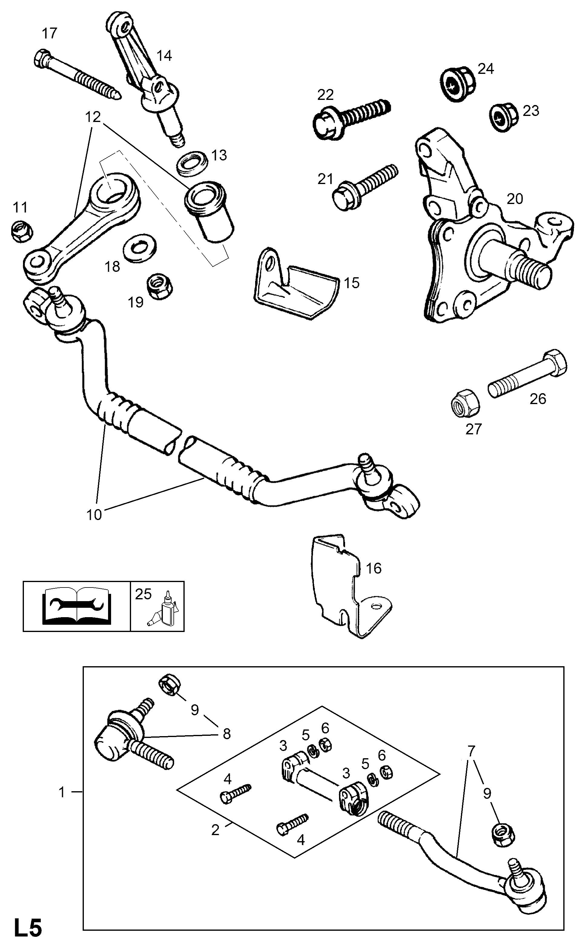 Opel 324062 - Steering tie rod: 1 pcs. onlydrive.pro