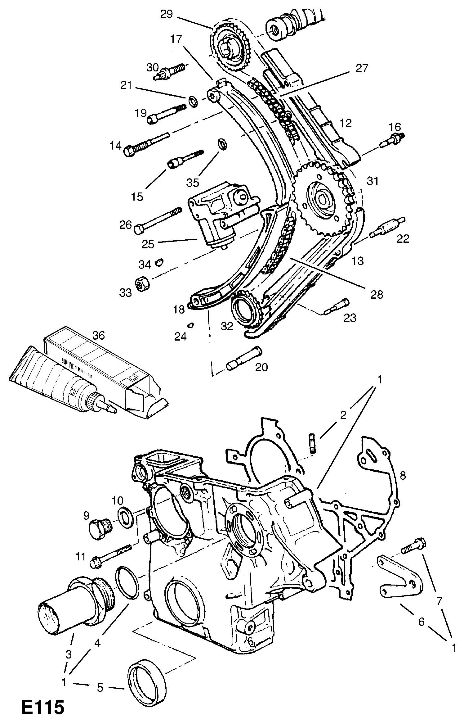 Opel 6 36 388 - Timing Chain onlydrive.pro