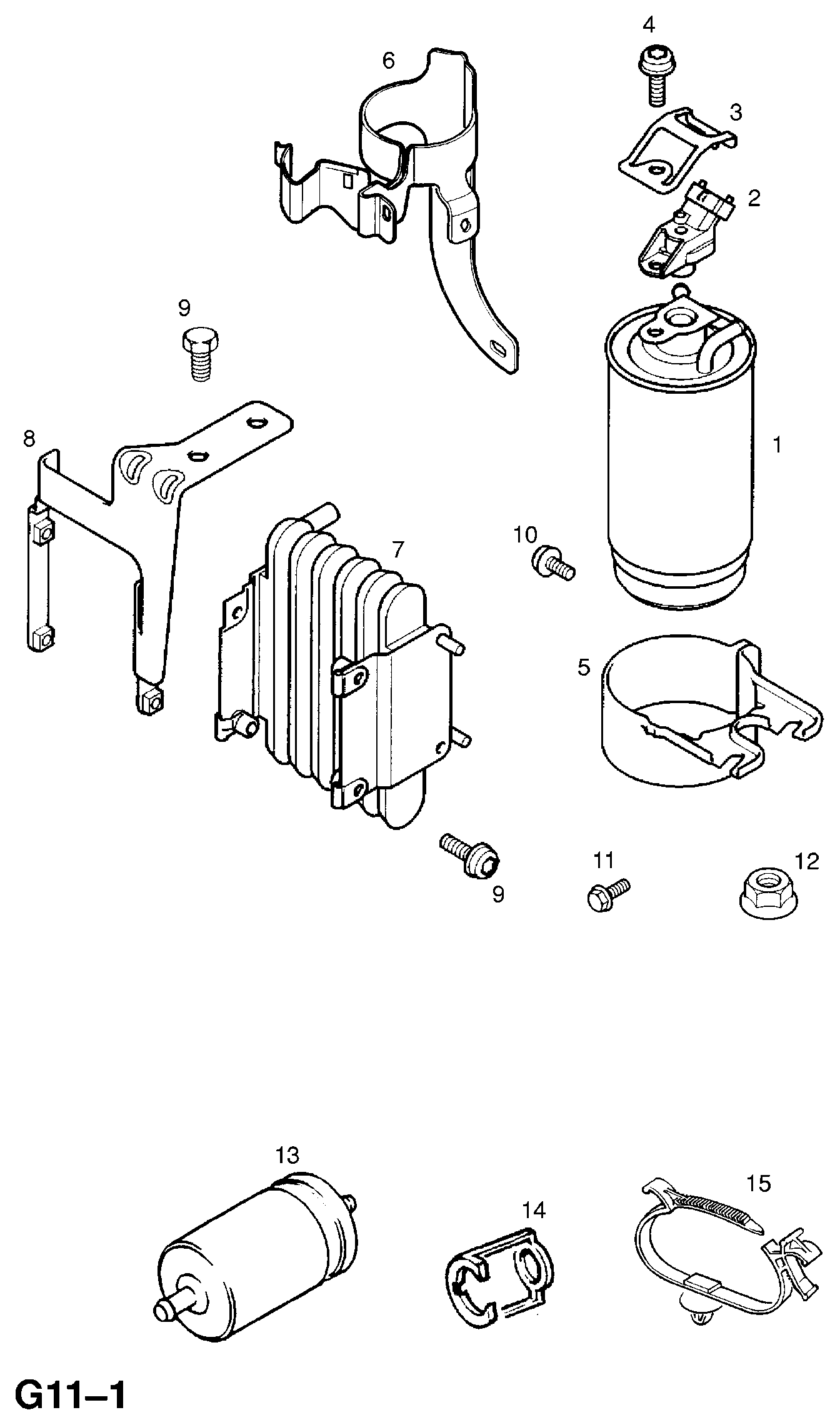 Opel 818514 - Fuel filter: 1 pcs. onlydrive.pro