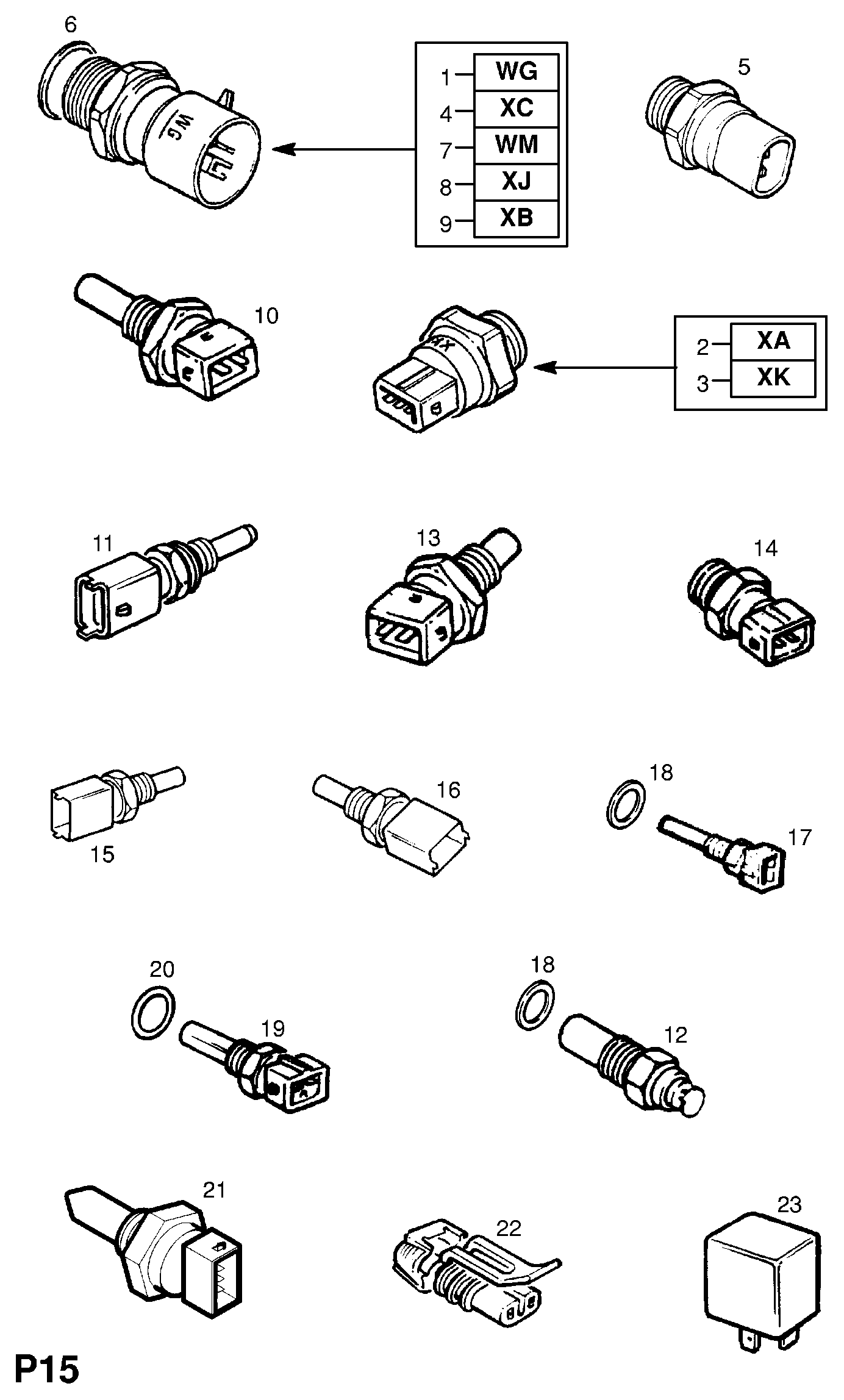 Opel 1338454 - Coolant temperature sensor: 1 pcs. onlydrive.pro