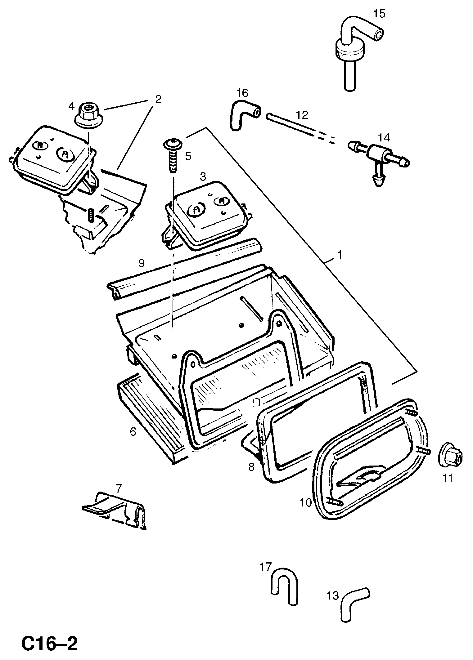 Opel 1808614 - Fan motor and housing (contd.): 1 pcs. onlydrive.pro