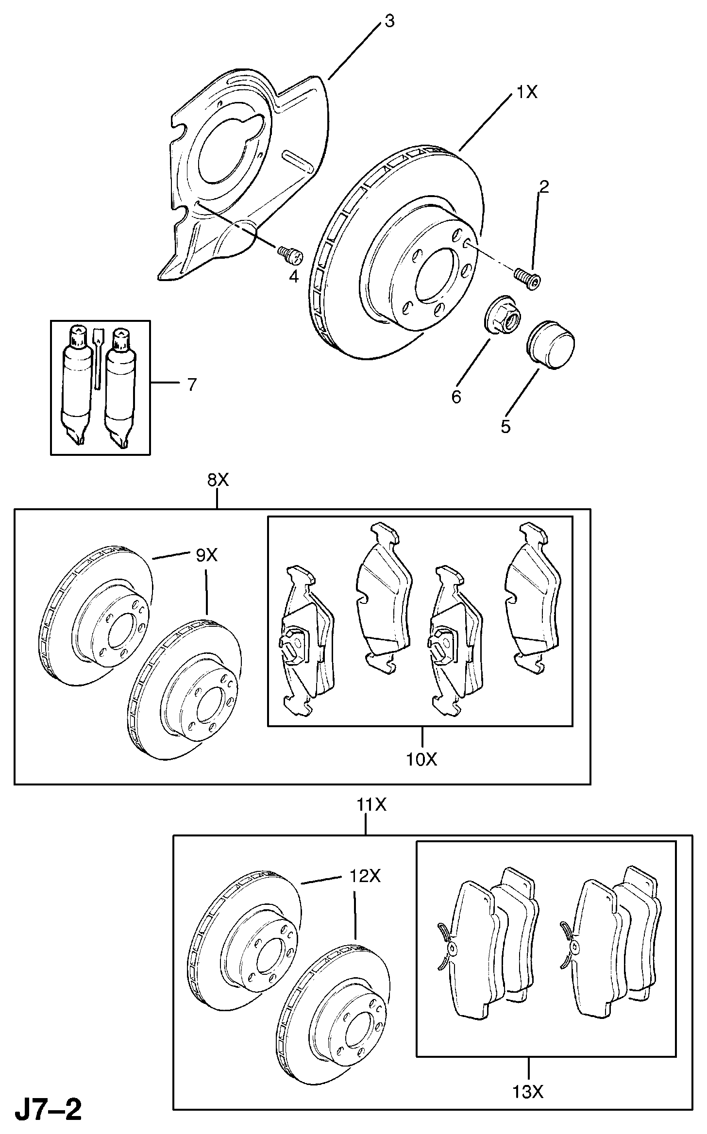 Opel 1605004 - Front brake kits: 1 pcs. onlydrive.pro