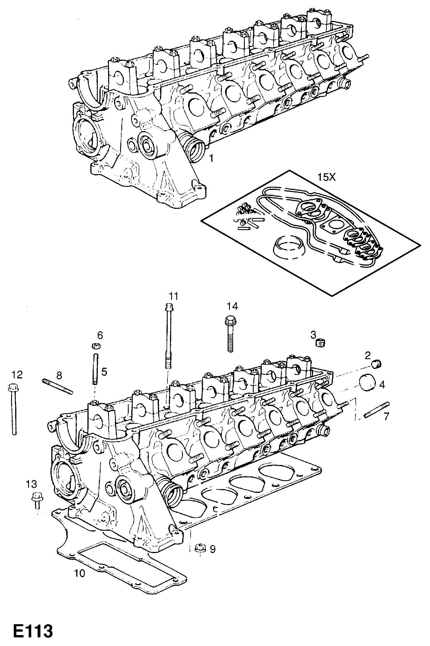 Opel 56 07 406 - Gasket, cylinder head onlydrive.pro