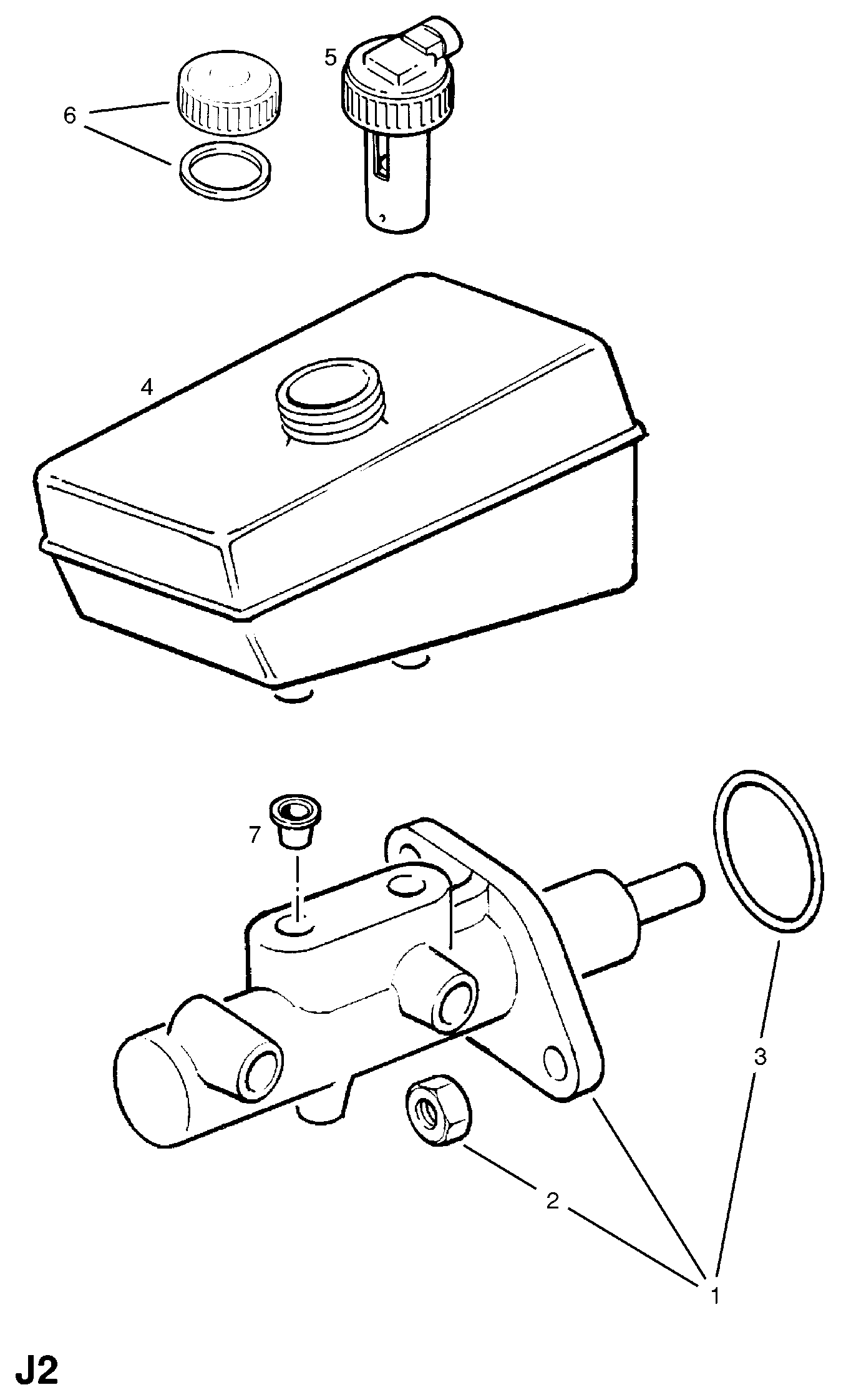 Chevrolet 558008 - Repair Kit, brake master cylinder onlydrive.pro