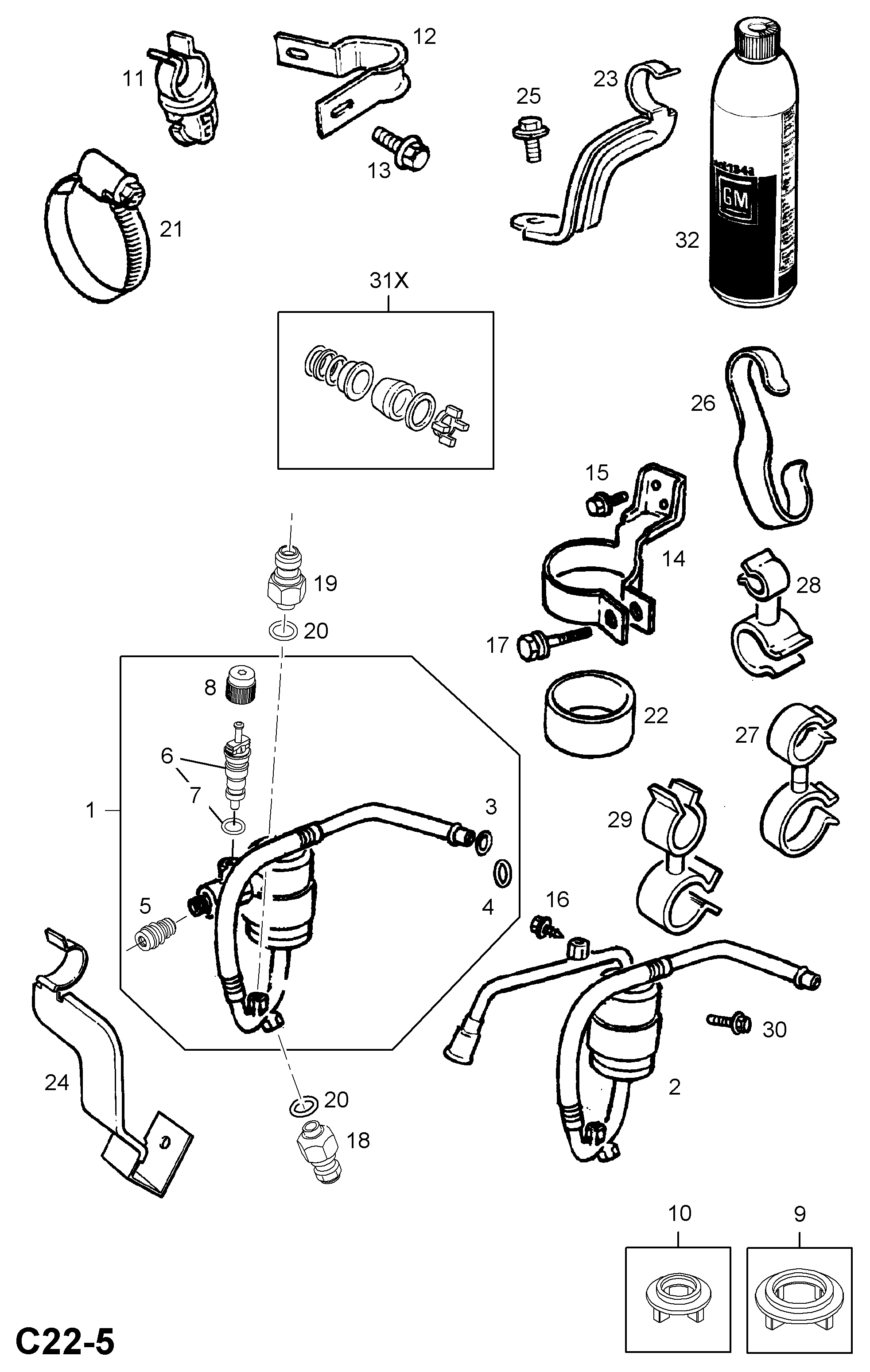 Opel 18 54 773 - Survelüliti, kliimaseade onlydrive.pro