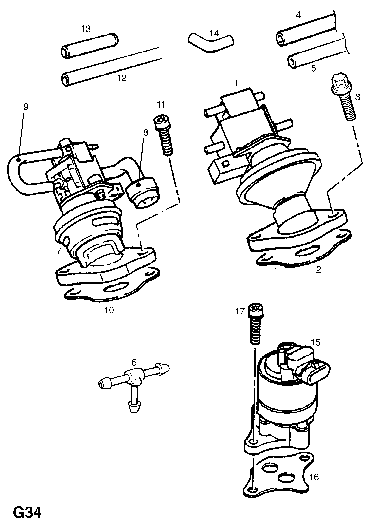 Opel 8 50 423 - Exhaust gas recirculation: AR pcs. onlydrive.pro